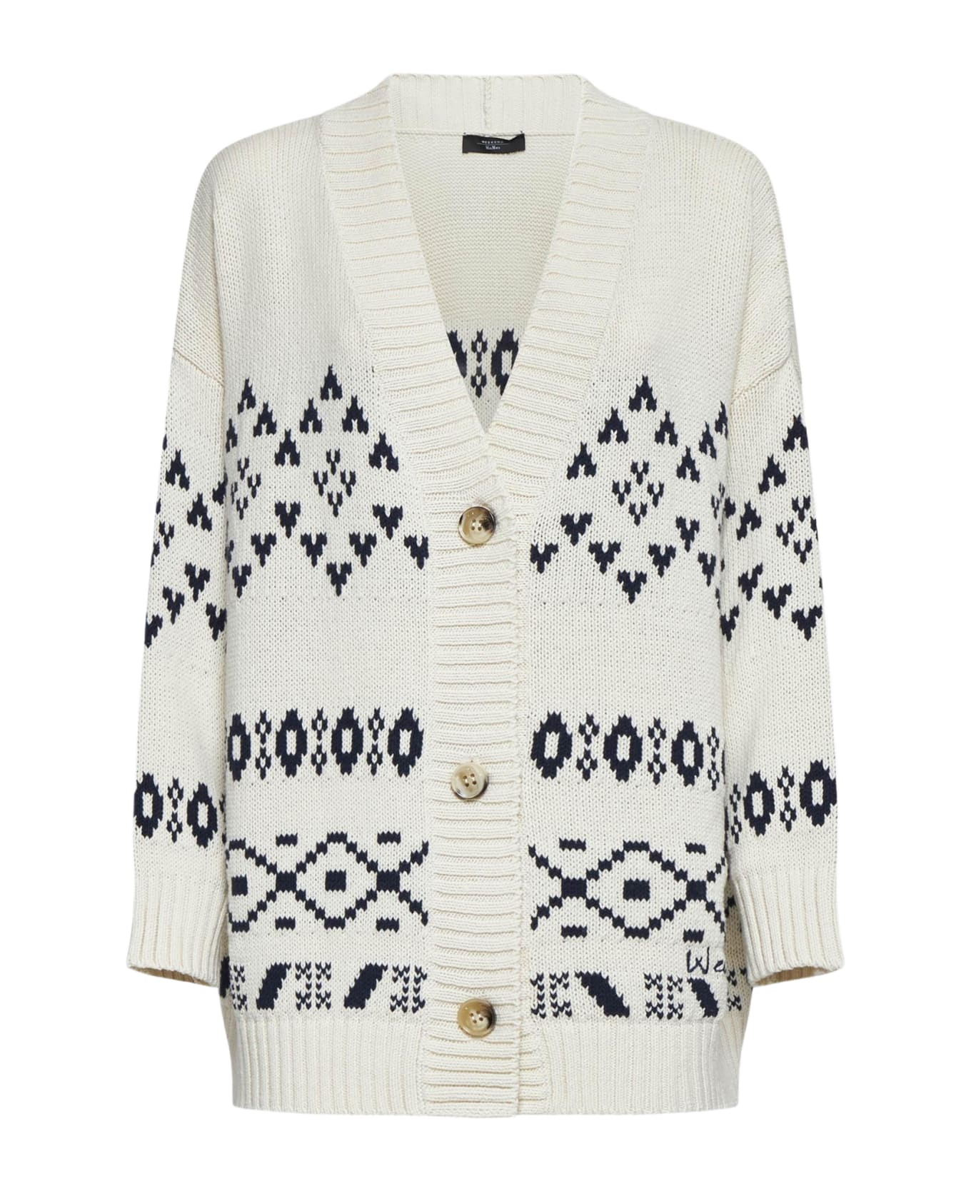 Weekend Max Mara Acacia Cotton-blend Cardigan - Nero