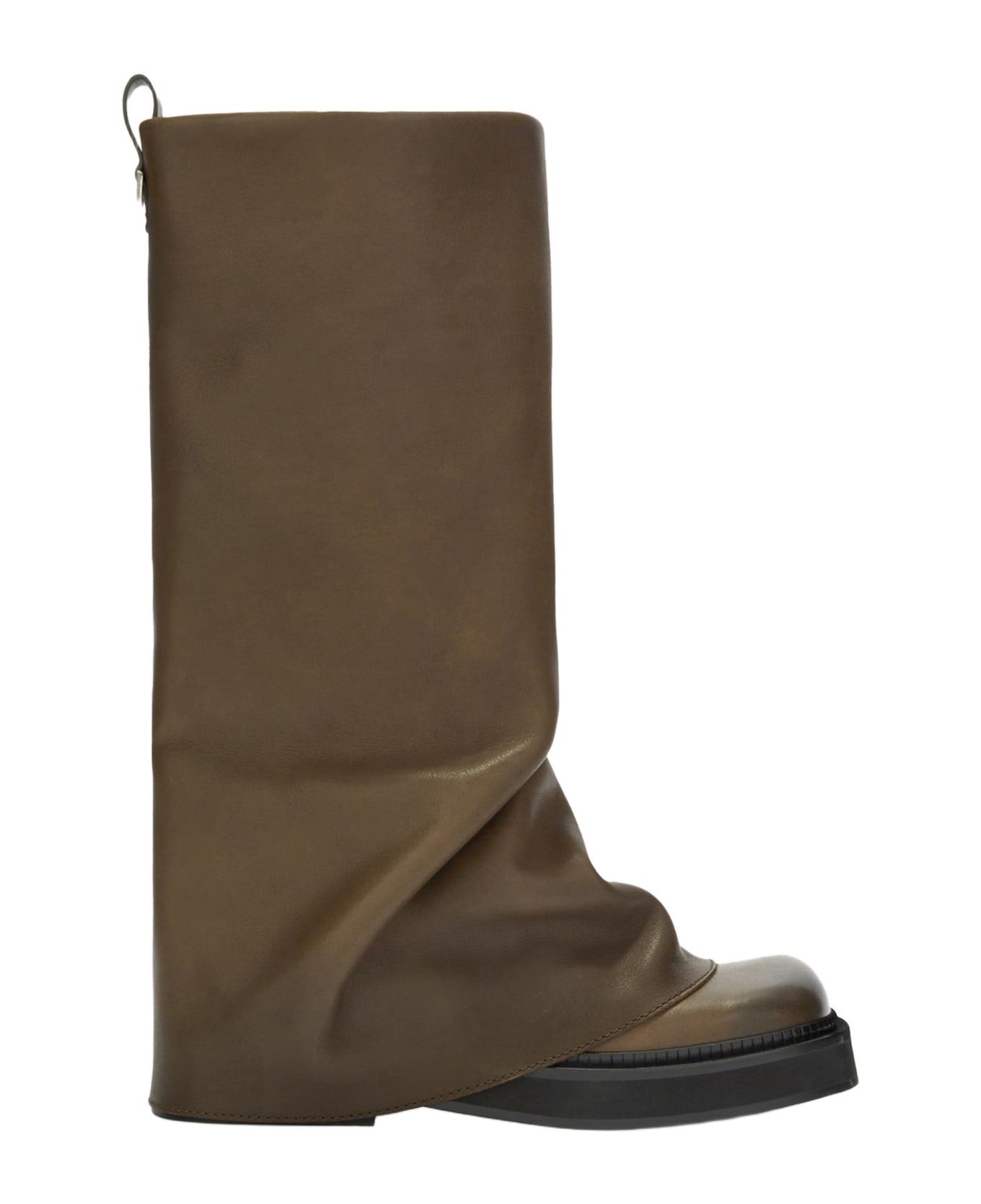 The Attico Robin Combat Boot - Green