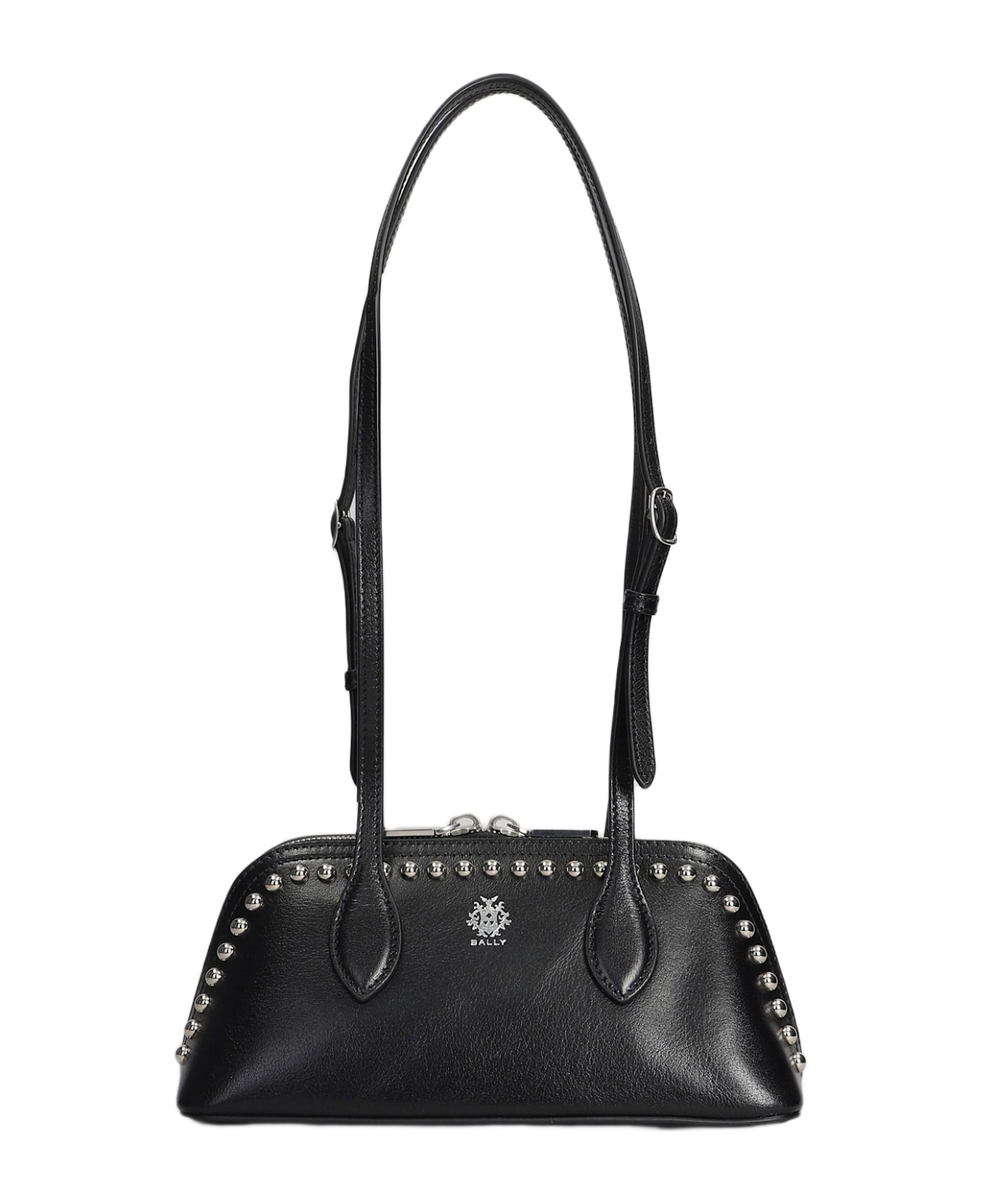 Bally Praline S Shoulder Bag In Black Leather - black