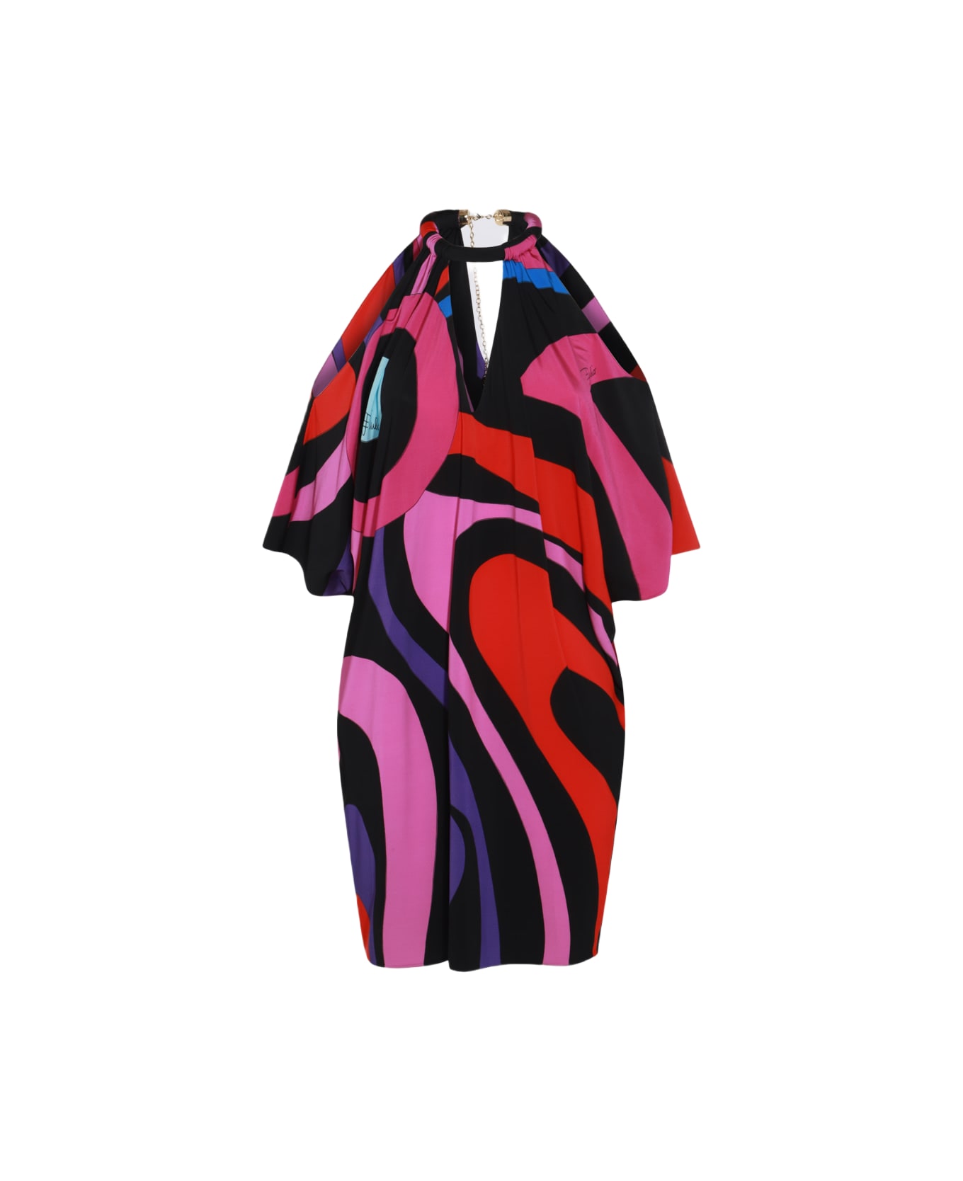 Pucci Multicolor Viscose Dress - Violet ワンピース＆ドレス