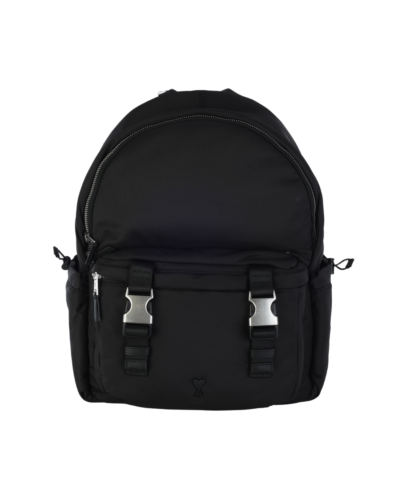 Ami Alexandre Mattiussi Black Nylon Ami De Coeur Backpack - Black