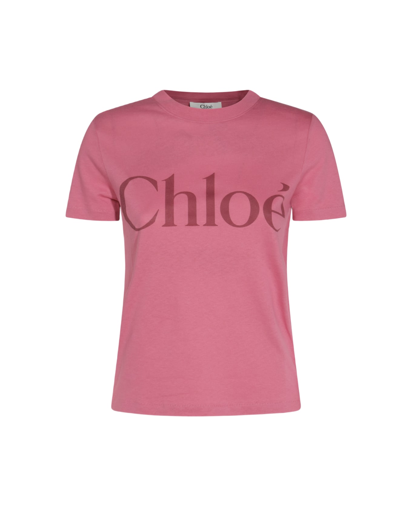 Chloé Pink Cotton T-shirt - Fucsia