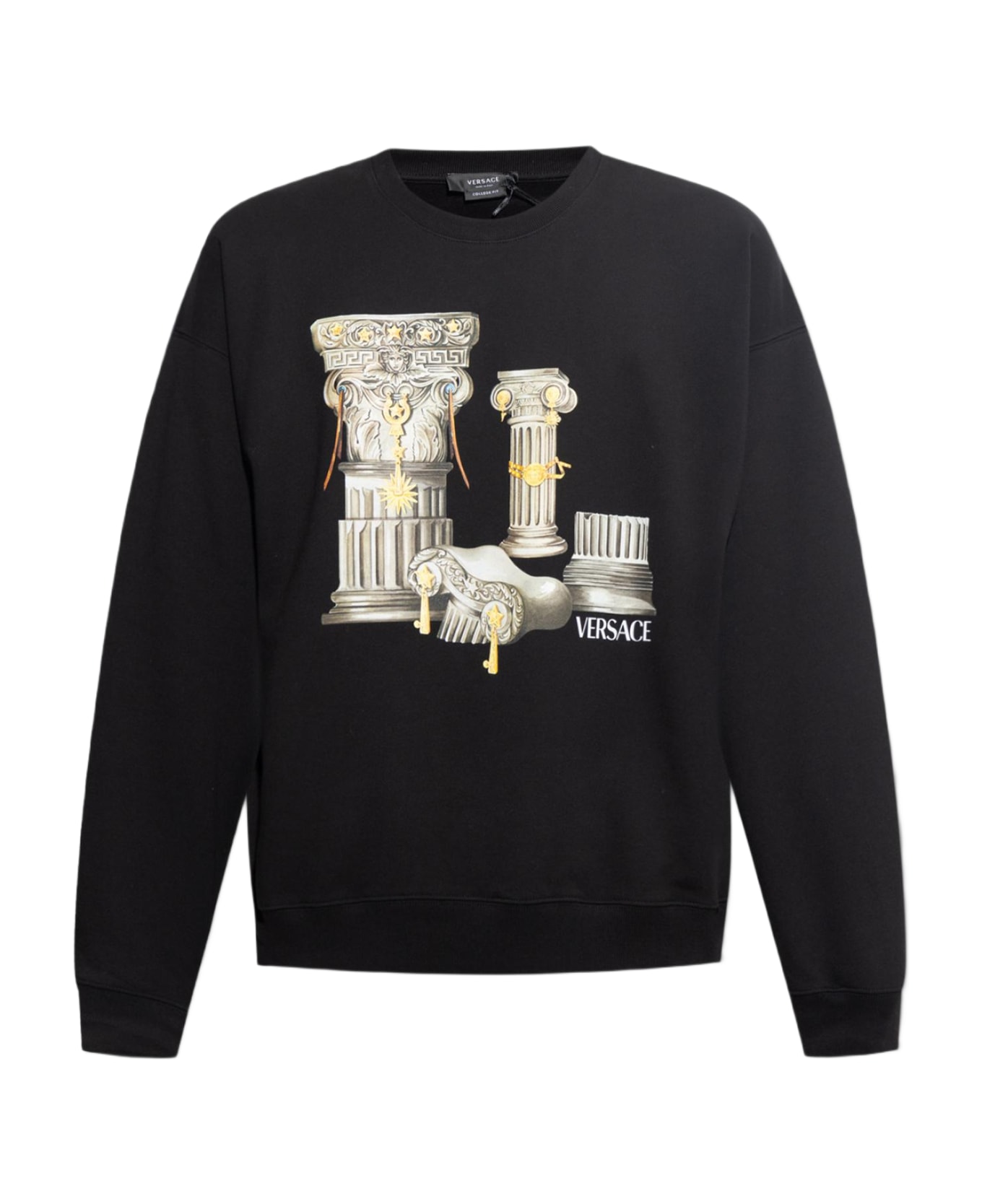 Versace Printed Sweatshirt - Black フリース
