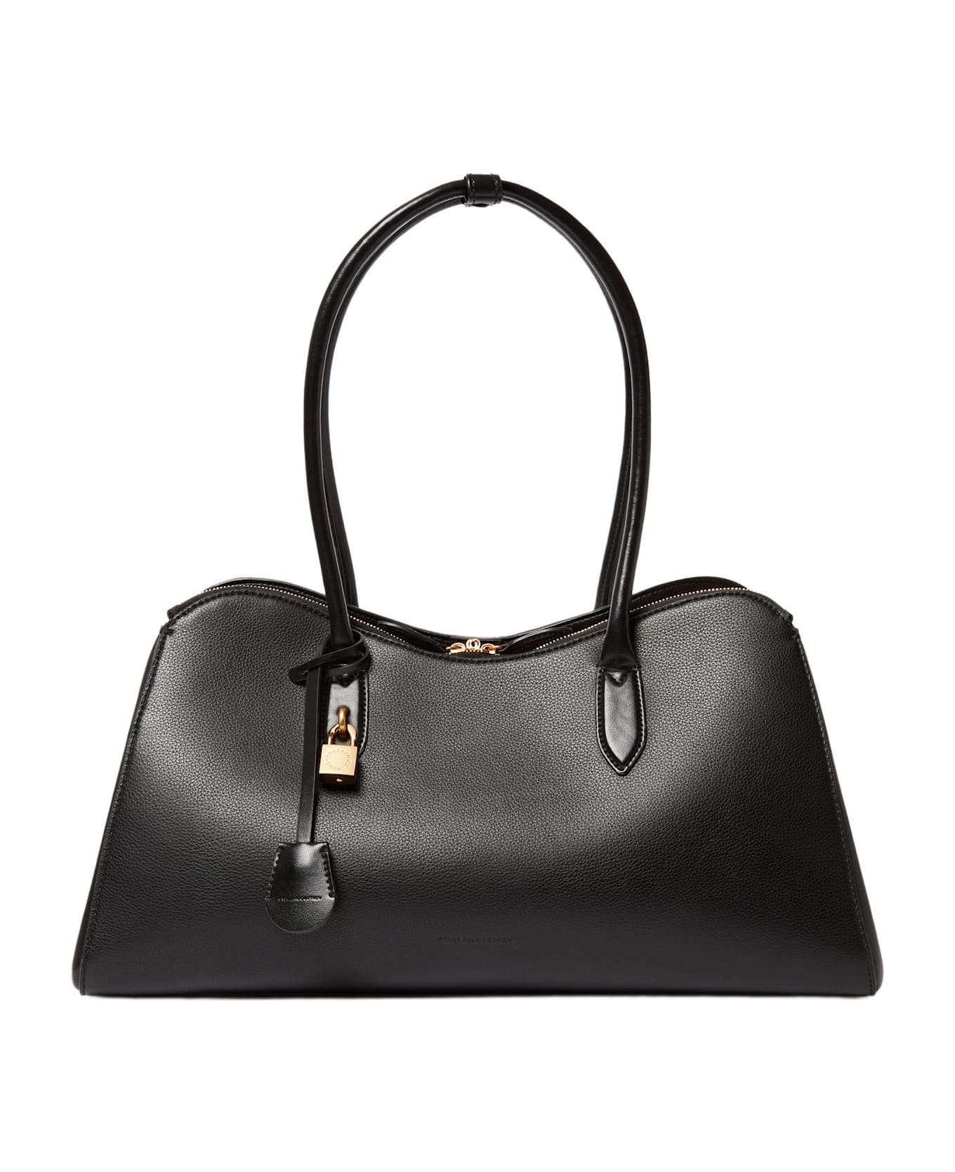Stella McCartney Stella Ryder Open Tote Bag Embossed Grainy Eco Alter Mat - Murraya + Vegea - Black