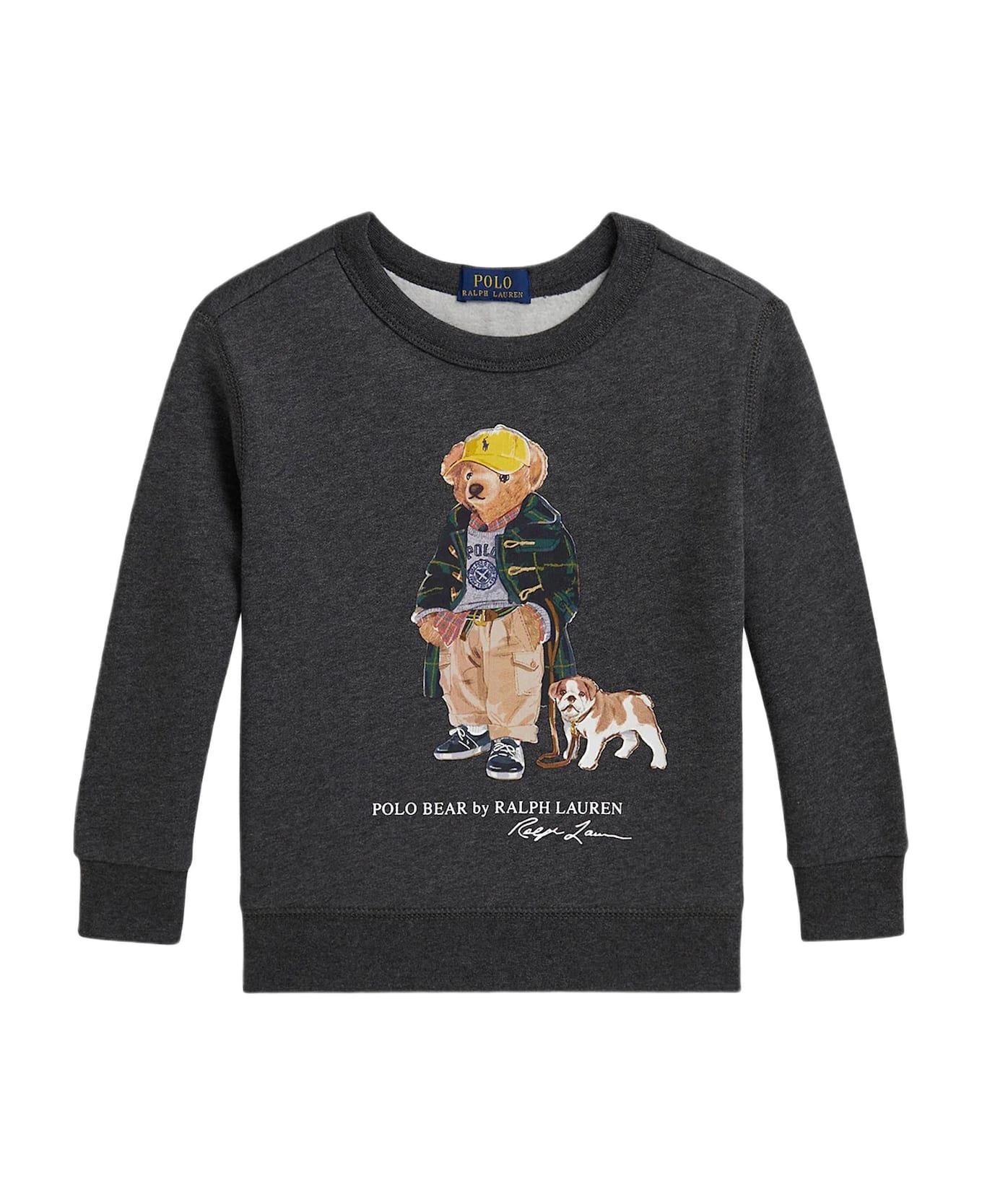 Polo Ralph Lauren Cotton T-shirt With Polo Bear Print - Grey