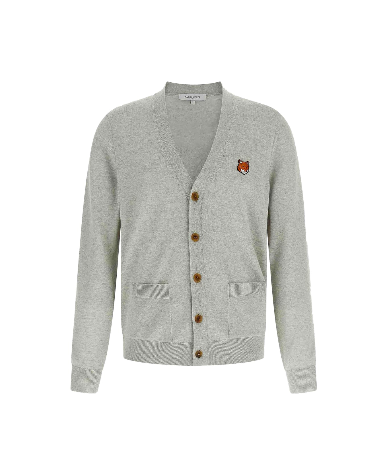 Maison Kitsuné Grey Merino Wool Knitwear - LIGHT GREY
MELANGE