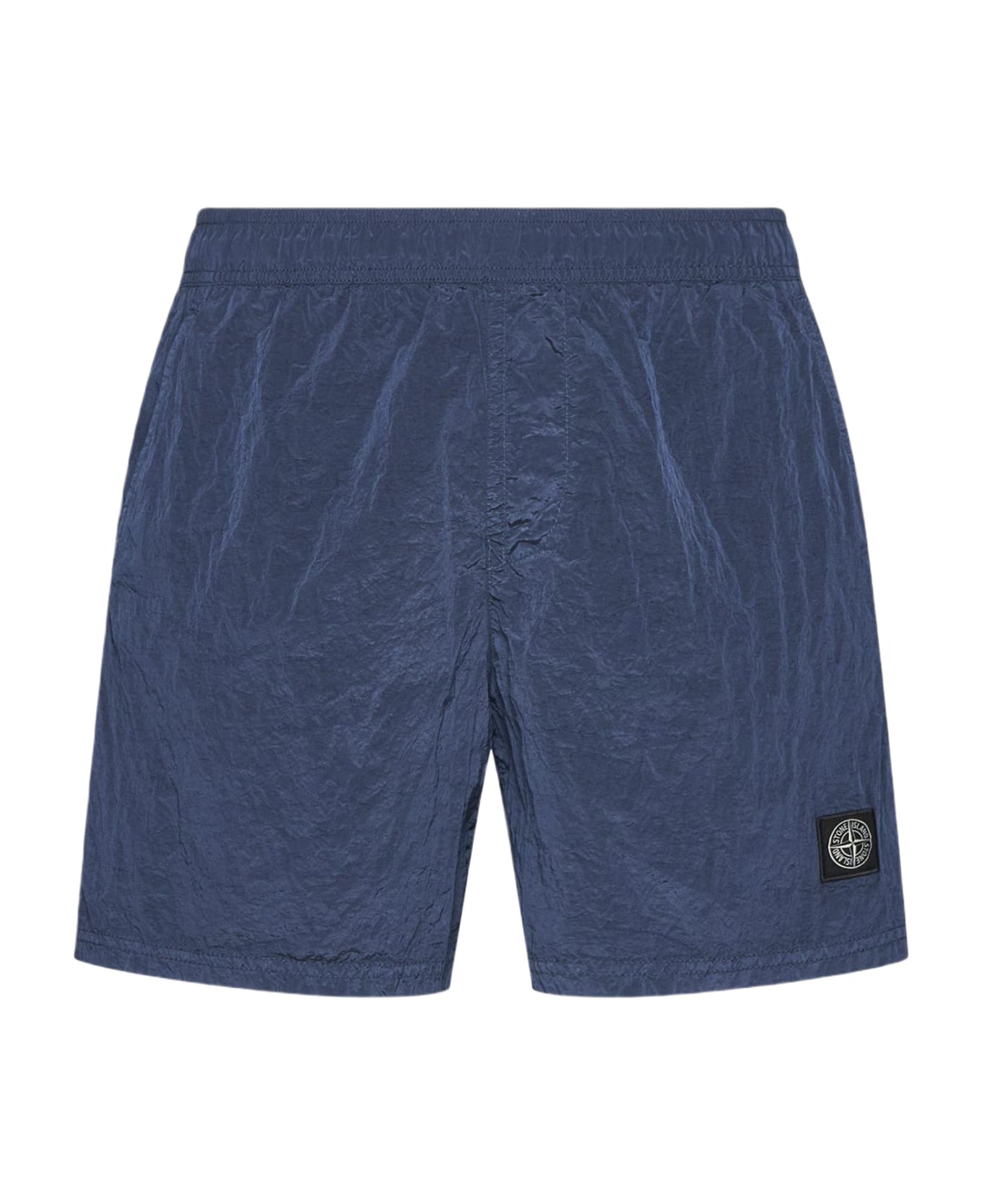 Stone Island Logo-patch Swim Shorts - Blue ショートパンツ
