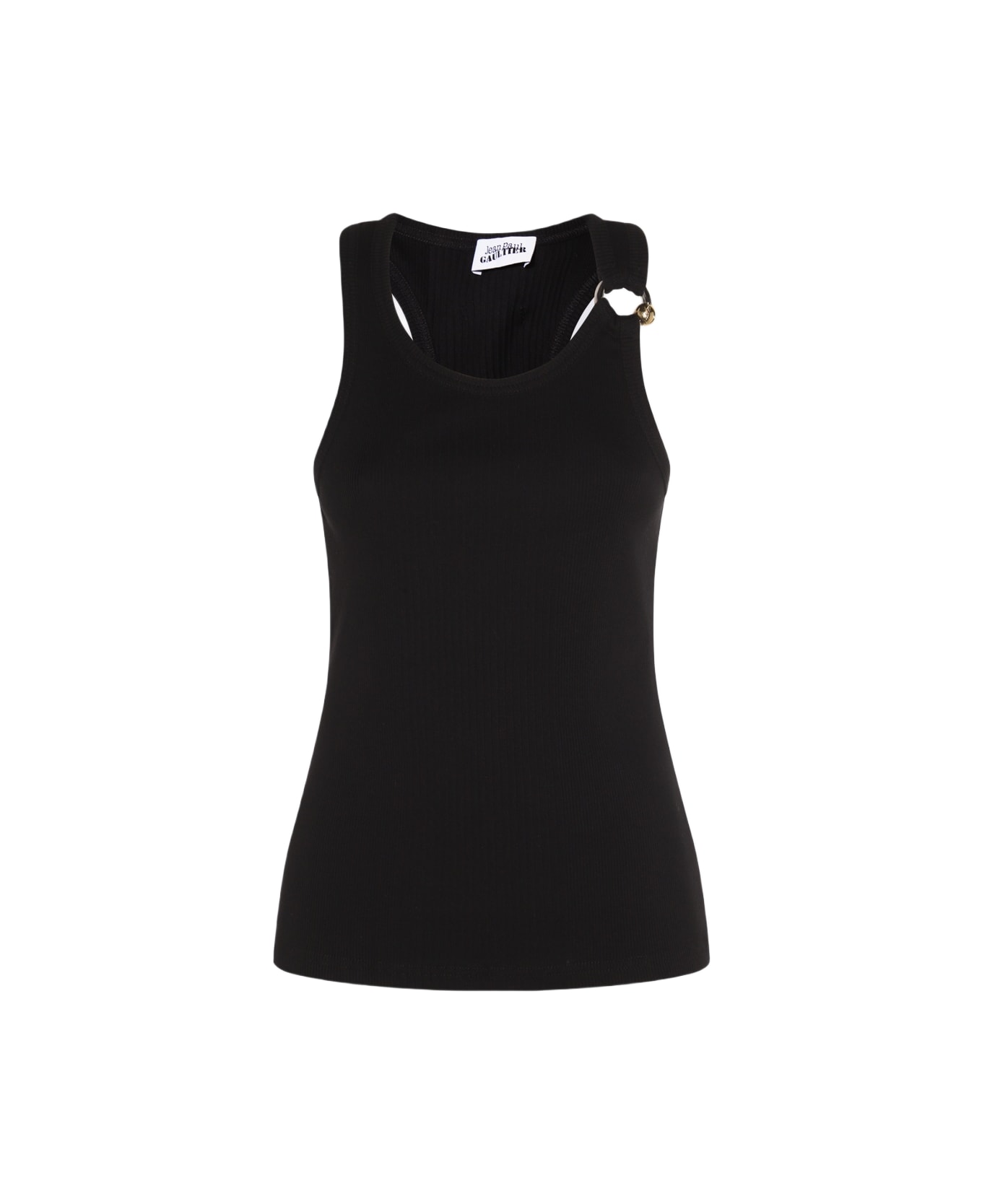 Jean Paul Gaultier Black Cotton Top - Black