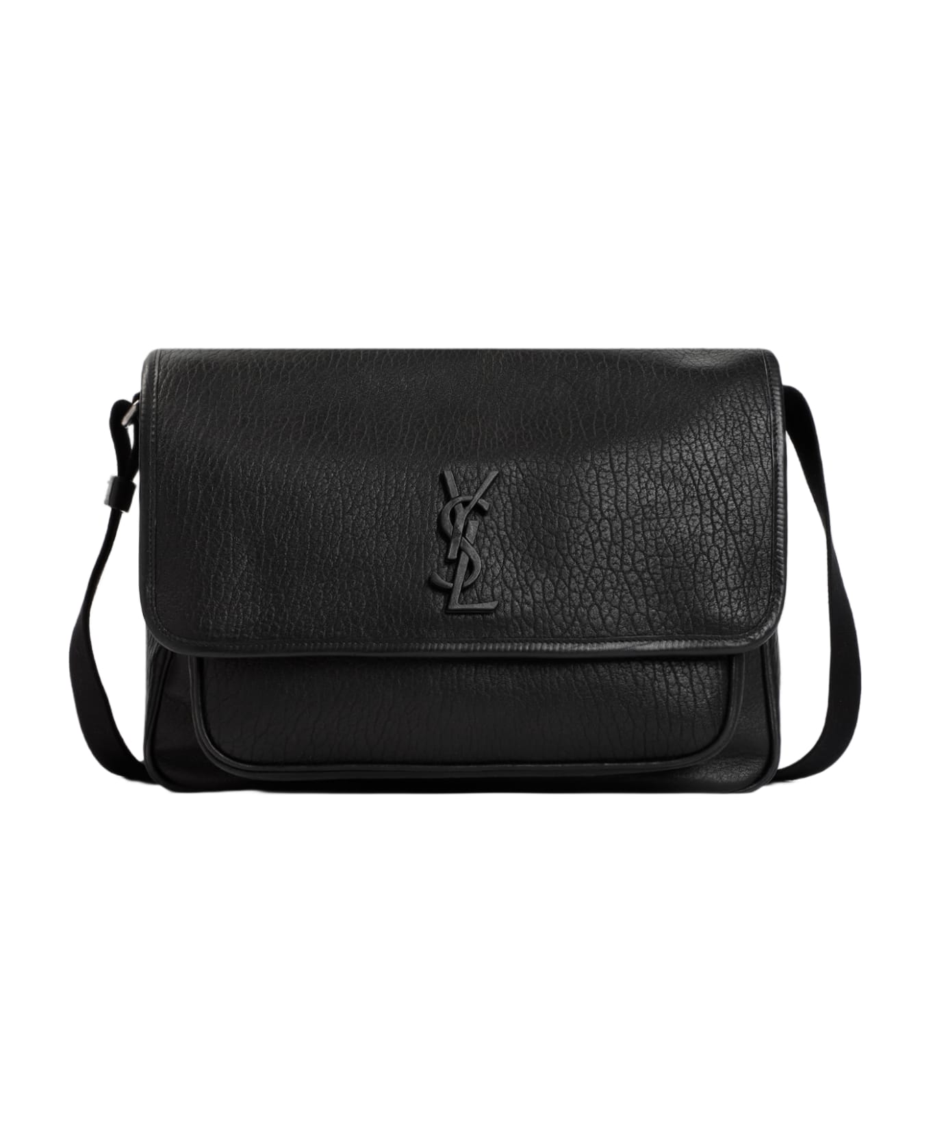 Saint Laurent Niki Logo Plaque Messenger Bag - Nero