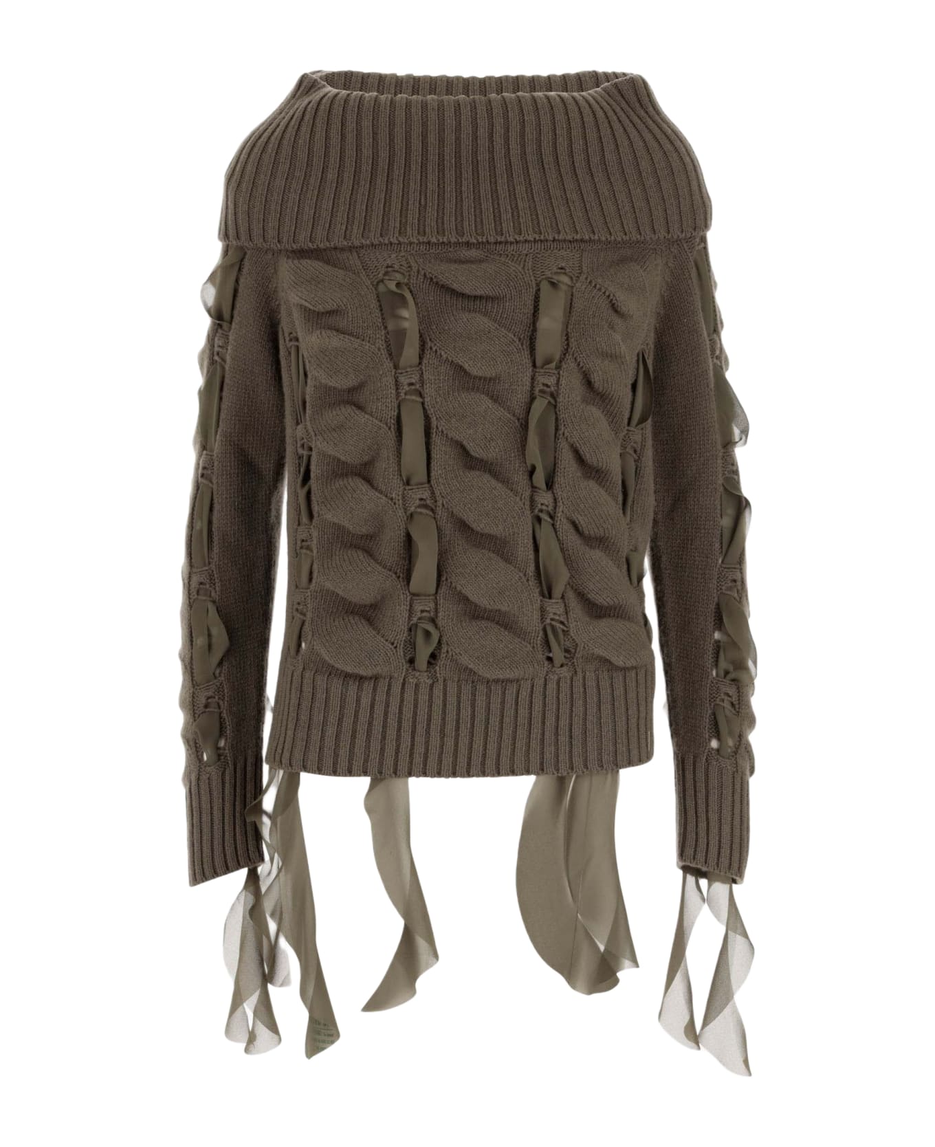 Blumarine Wool Sweater With Ruffles Blumarine ニットウェア