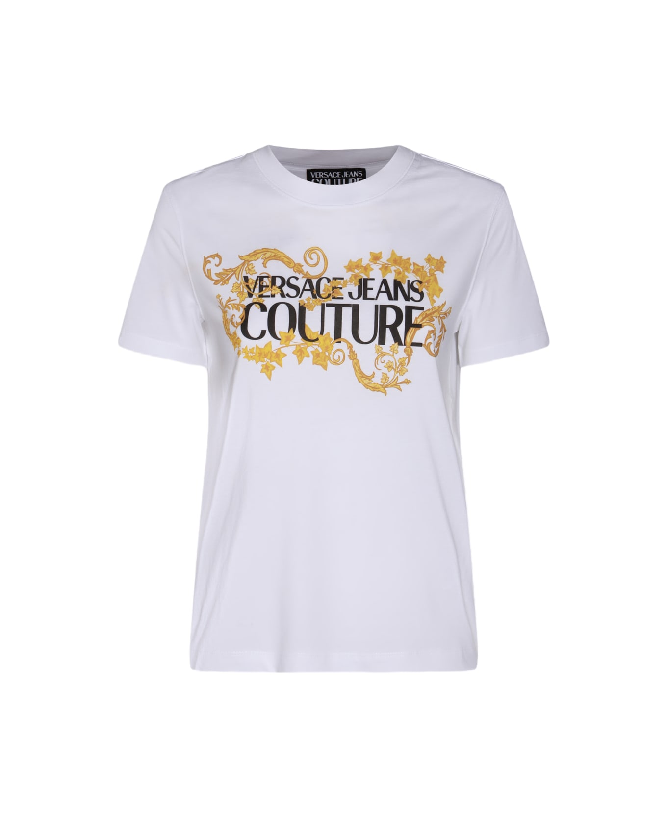 Versace Jeans Couture White Cotton T-shirt - White