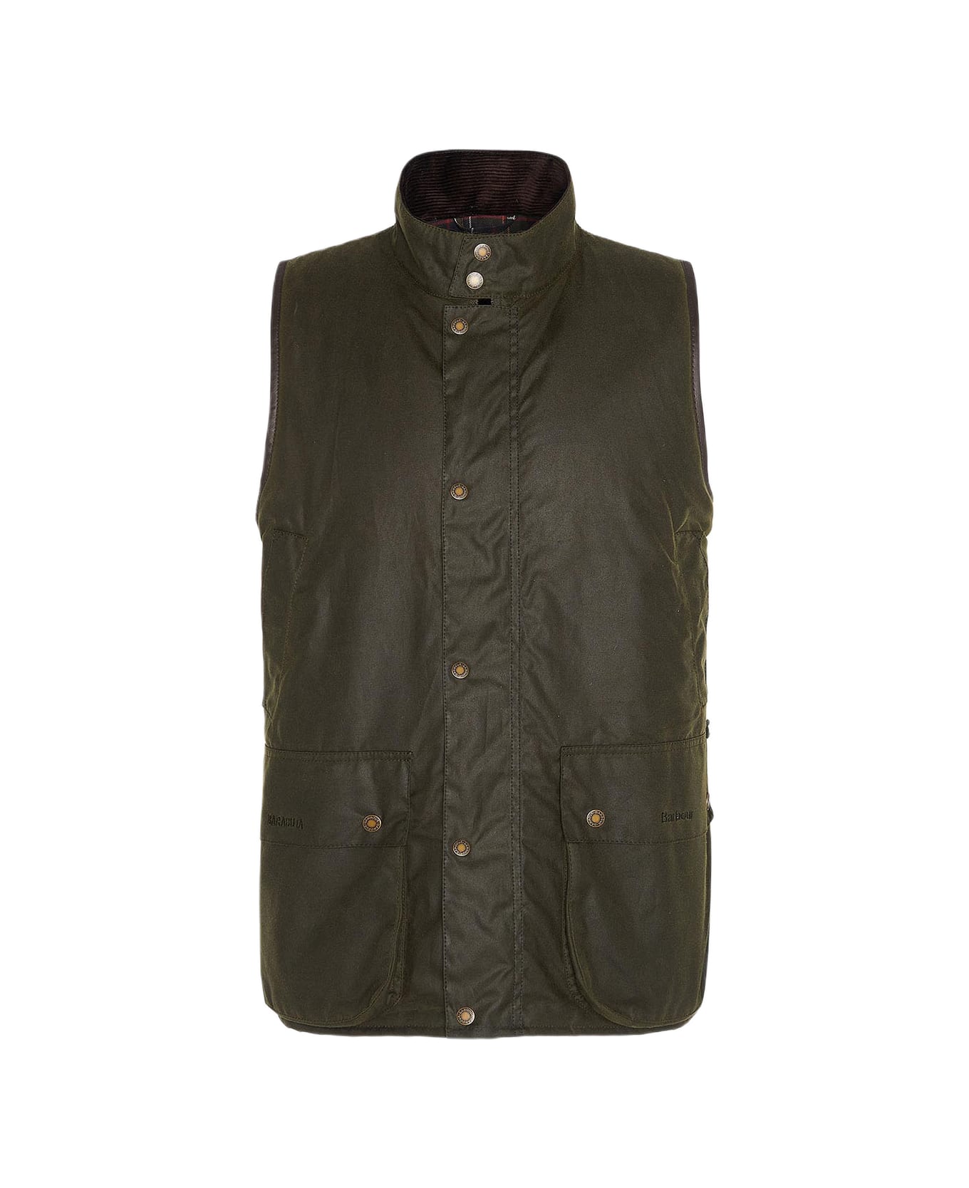 Baracuta Ba X Br Wax Gilet - Archive Olive