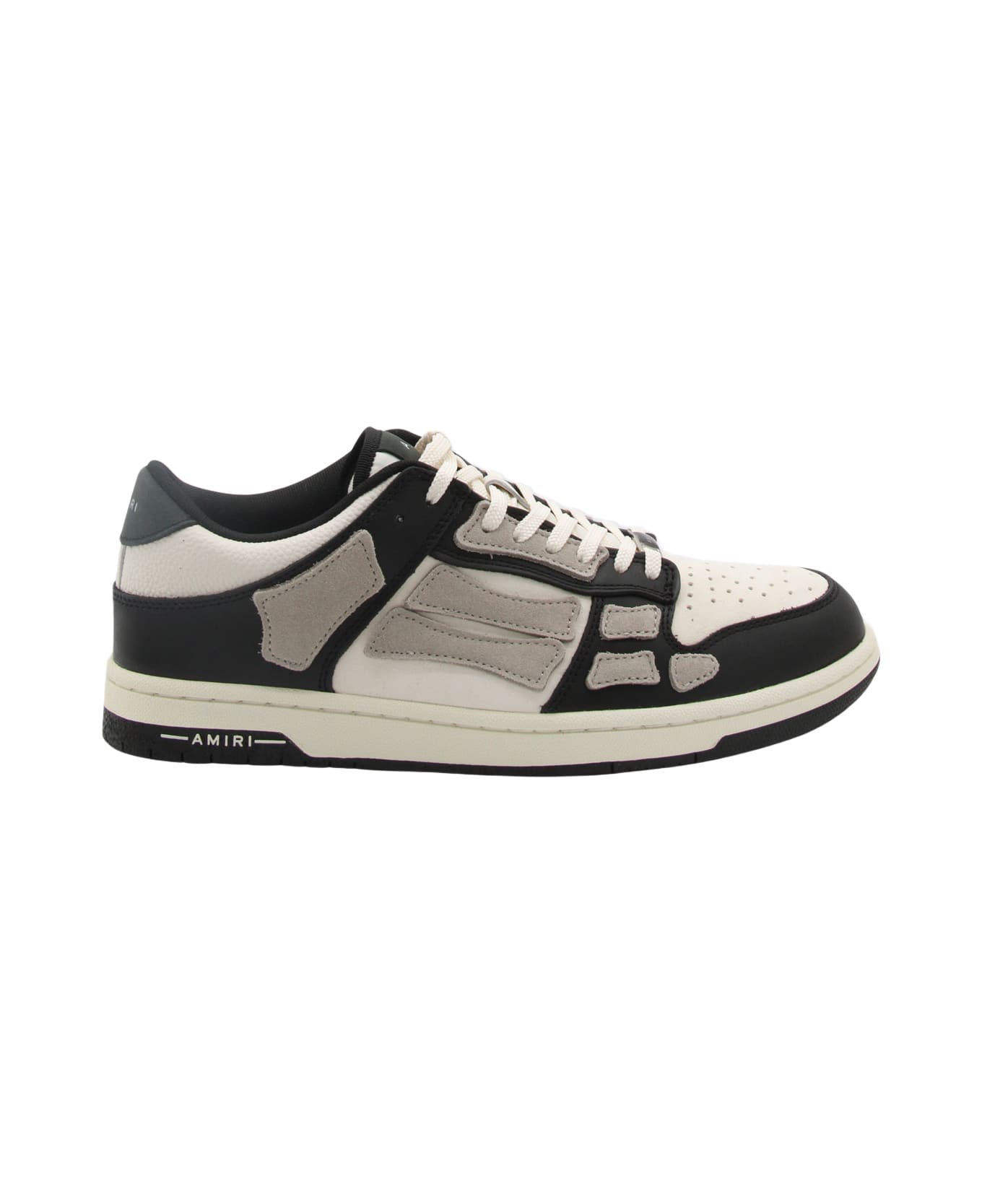 AMIRI Black Alabaster Leather Skel Sneakers - Nero e Bianco