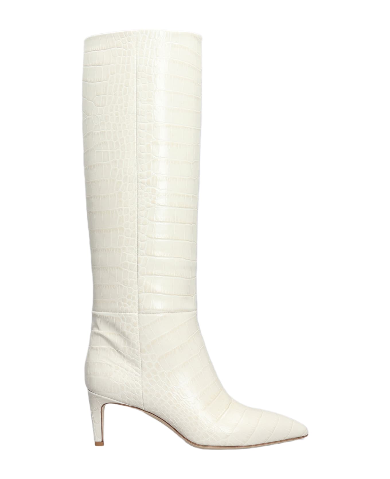 Paris Texas High Heels Boots In Beige Leather - beige