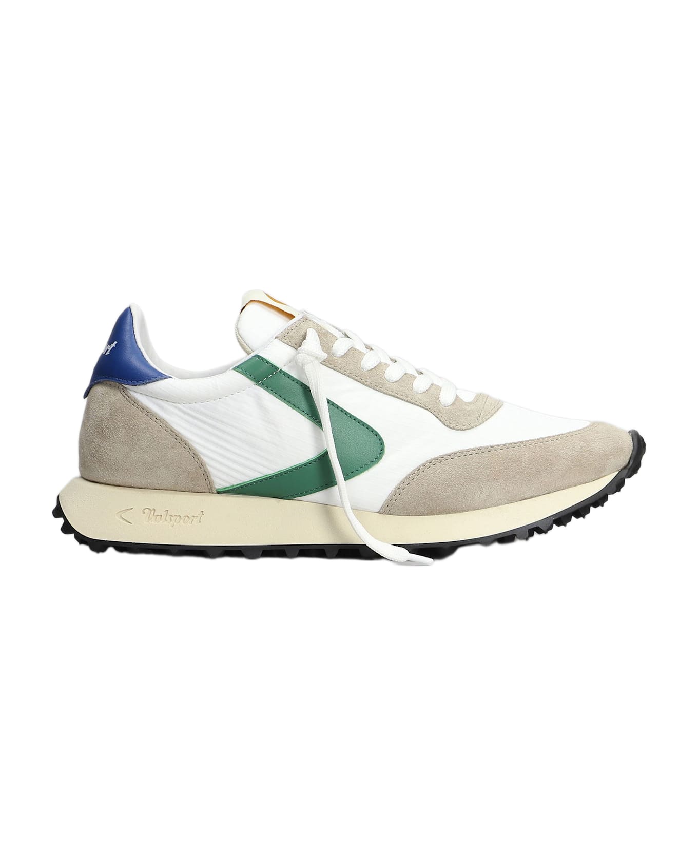 Valsport Start Sneakers In White Suede And Fabric - white