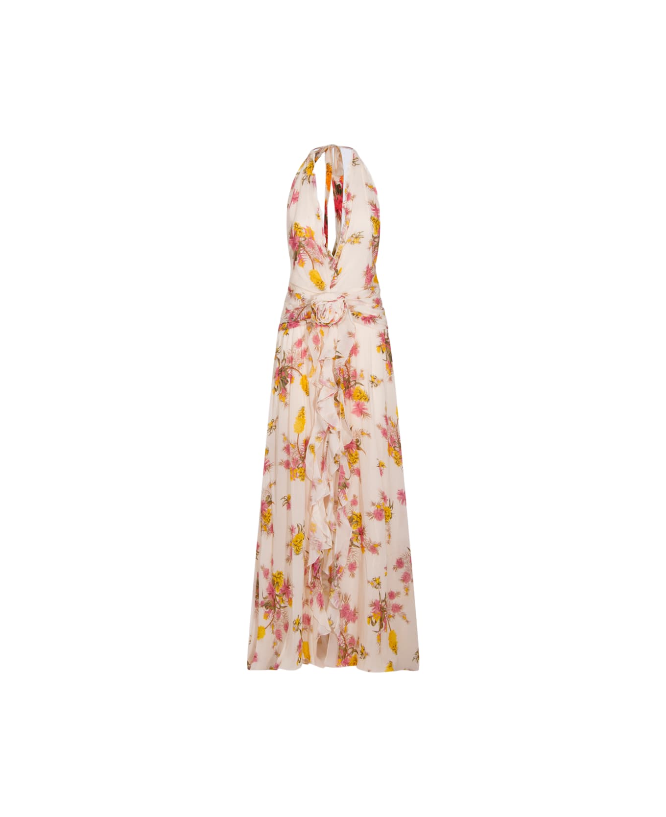 Blumarine Multicolor Viscose Dress - AMBERLIGHT/BUBBLE