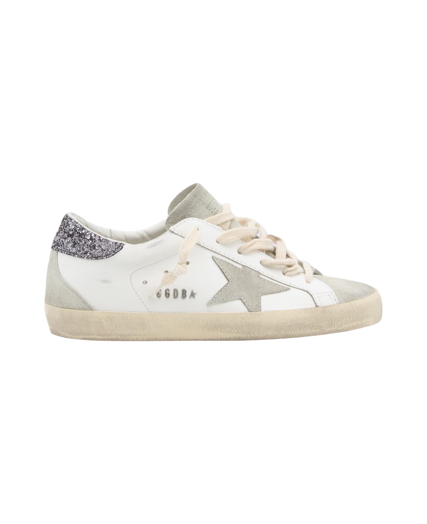 Golden Goose White And Silver Leather Sneakers italist ALWAYS LIKE A SALE