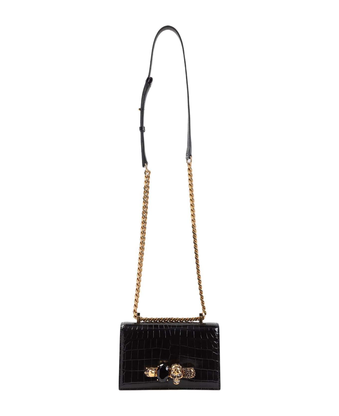 Alexander McQueen Mini Jewell.satchel - Black Gold
