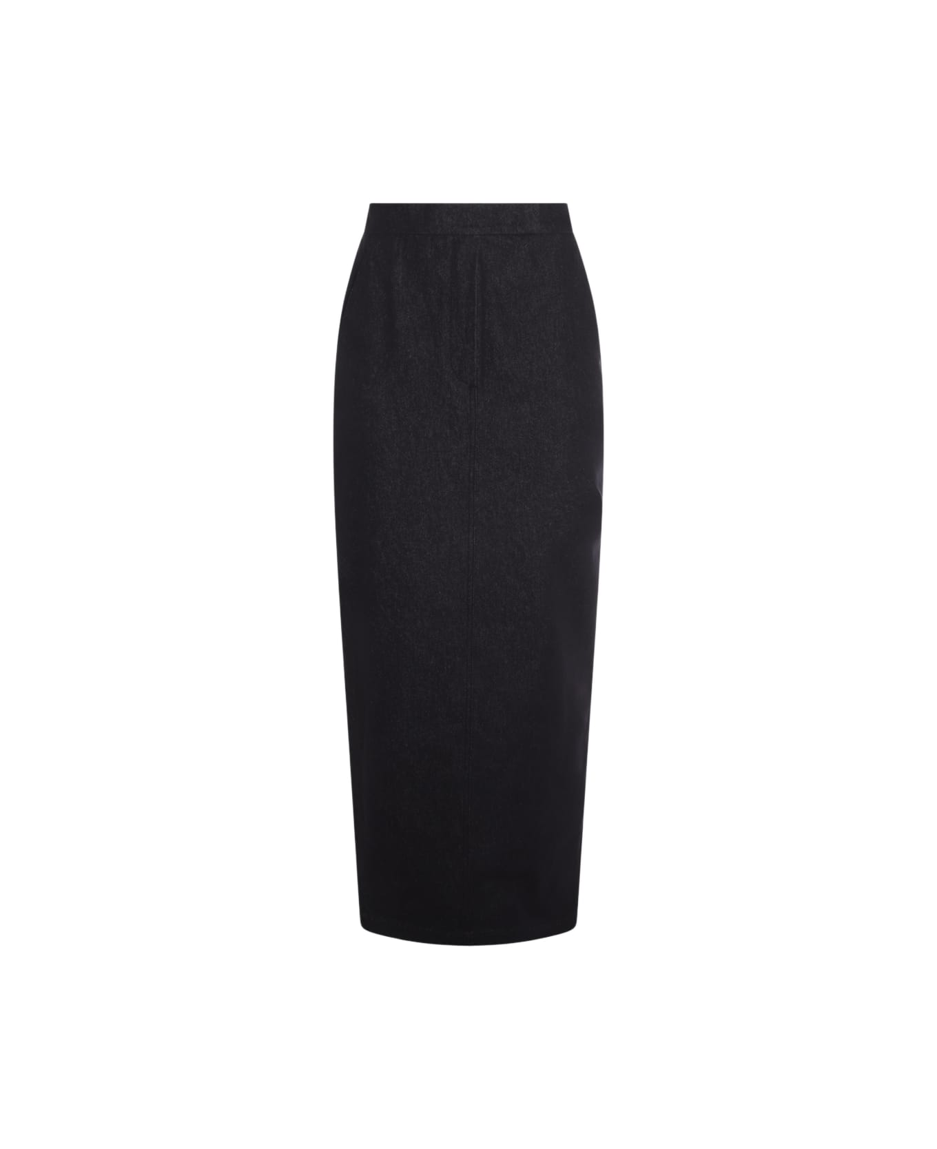 Max Mara Dark Blue Cotton Skirt - Blue