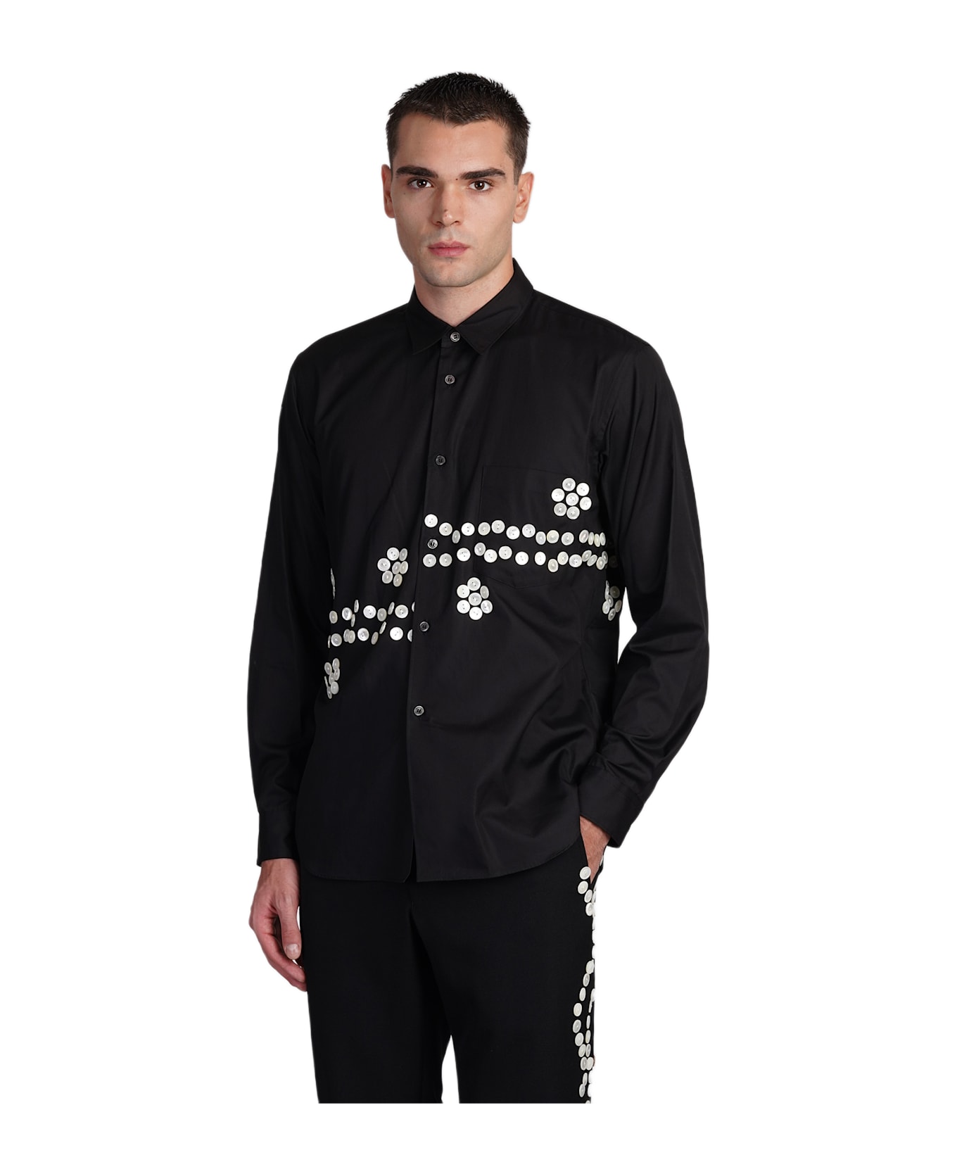 Comme Des Garçons Homme Plus Shirt In Black Cotton - black