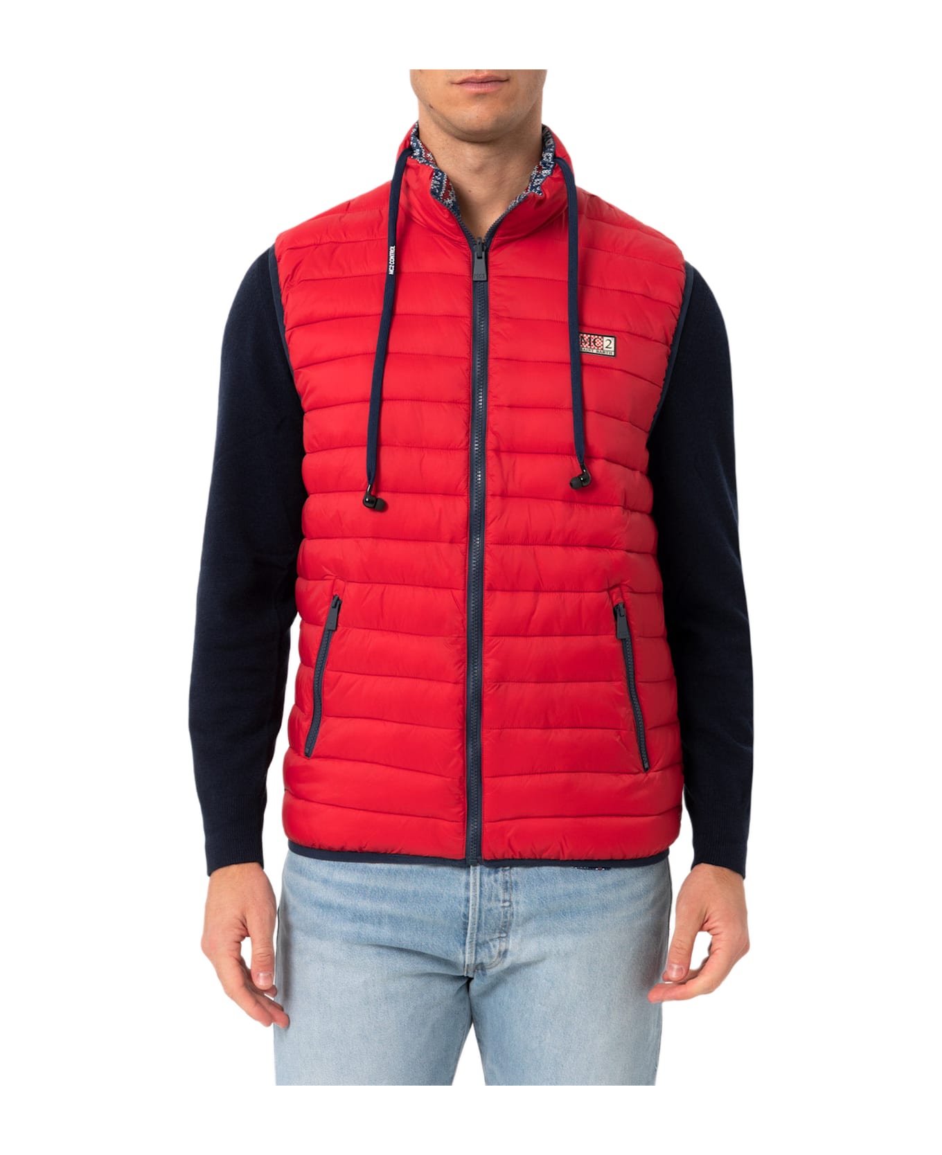 MC2 Saint Barth Man Red Padded Vest Aspen - RED