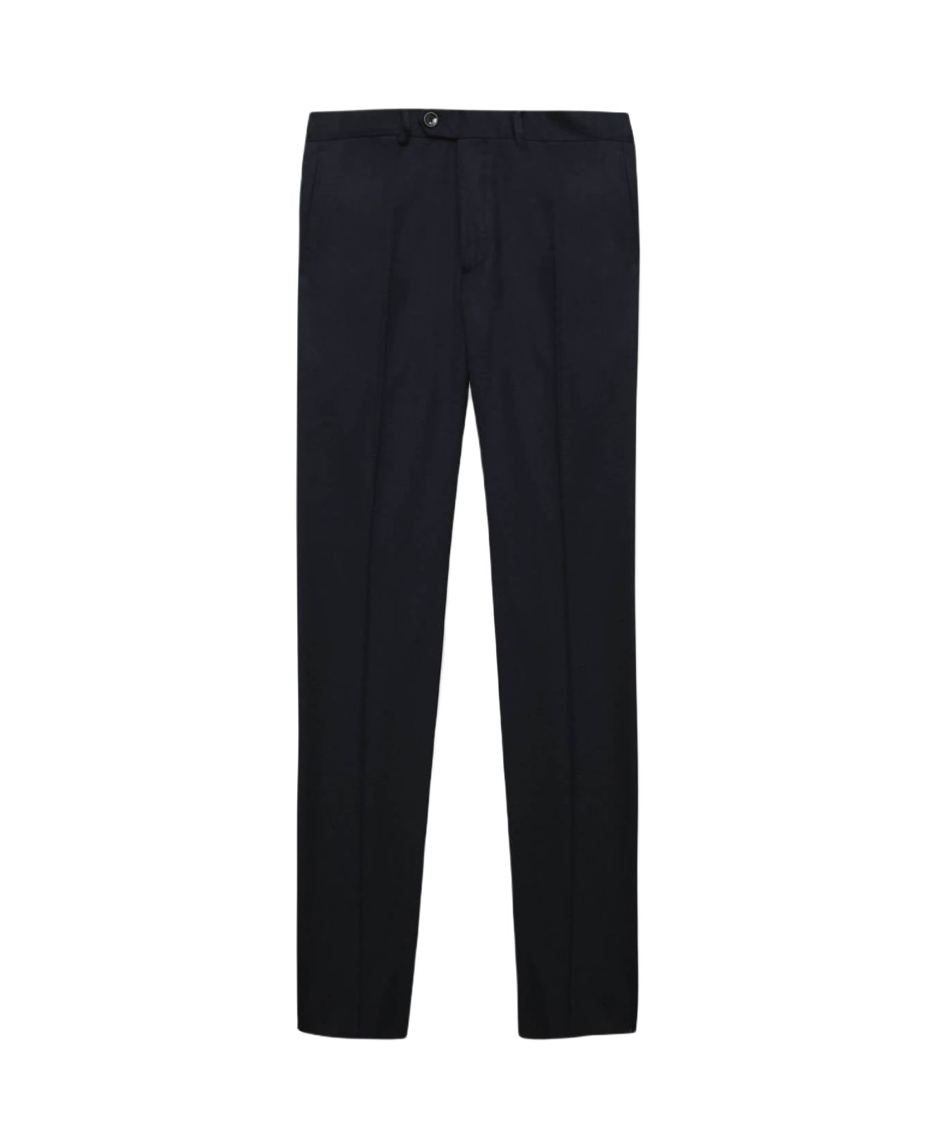 Larusmiani Velvet Trousers Howard Pants - Navy