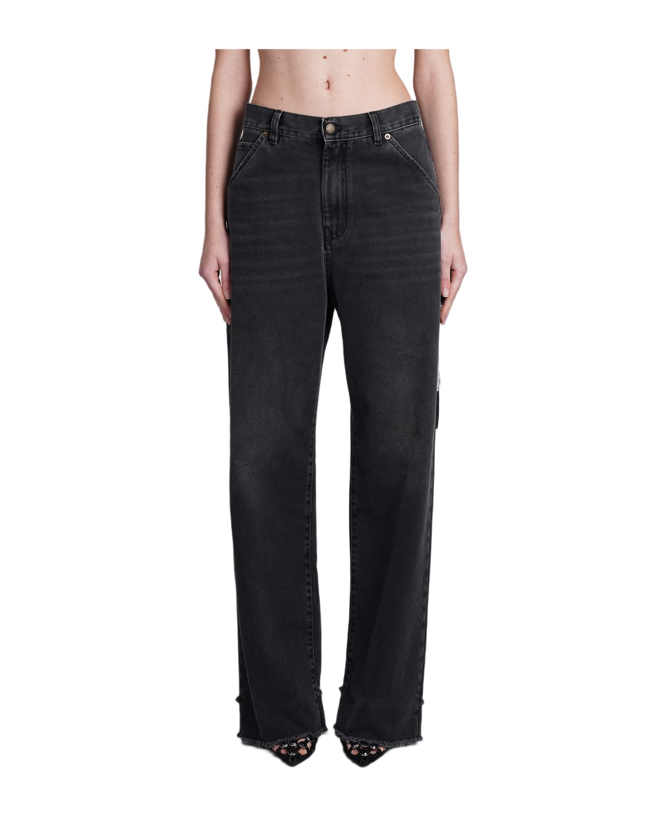 DARKPARK Lisa Jeans In Black Cotton - black