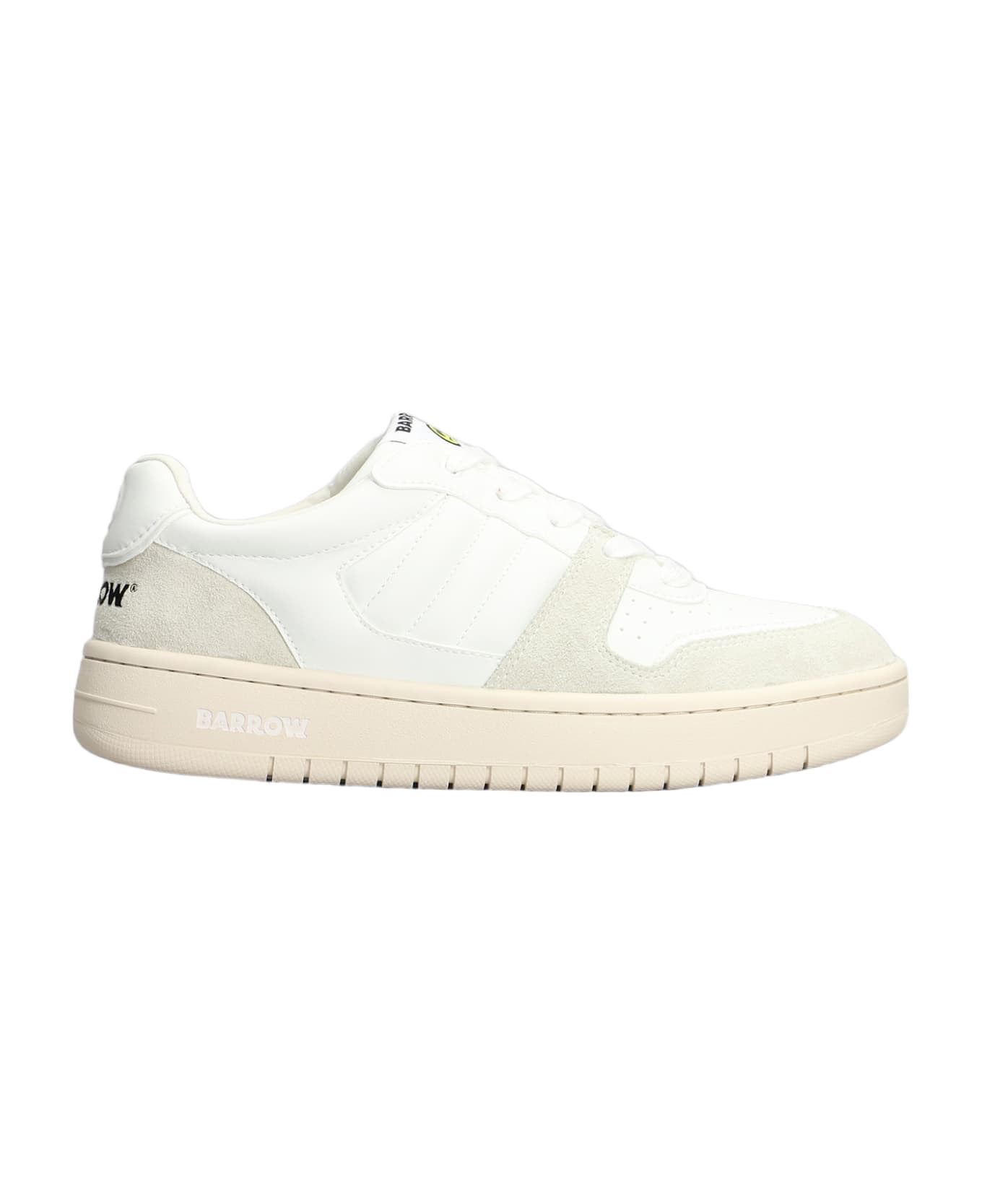 Barrow Sneakers In White Suede And Leather - white スニーカー