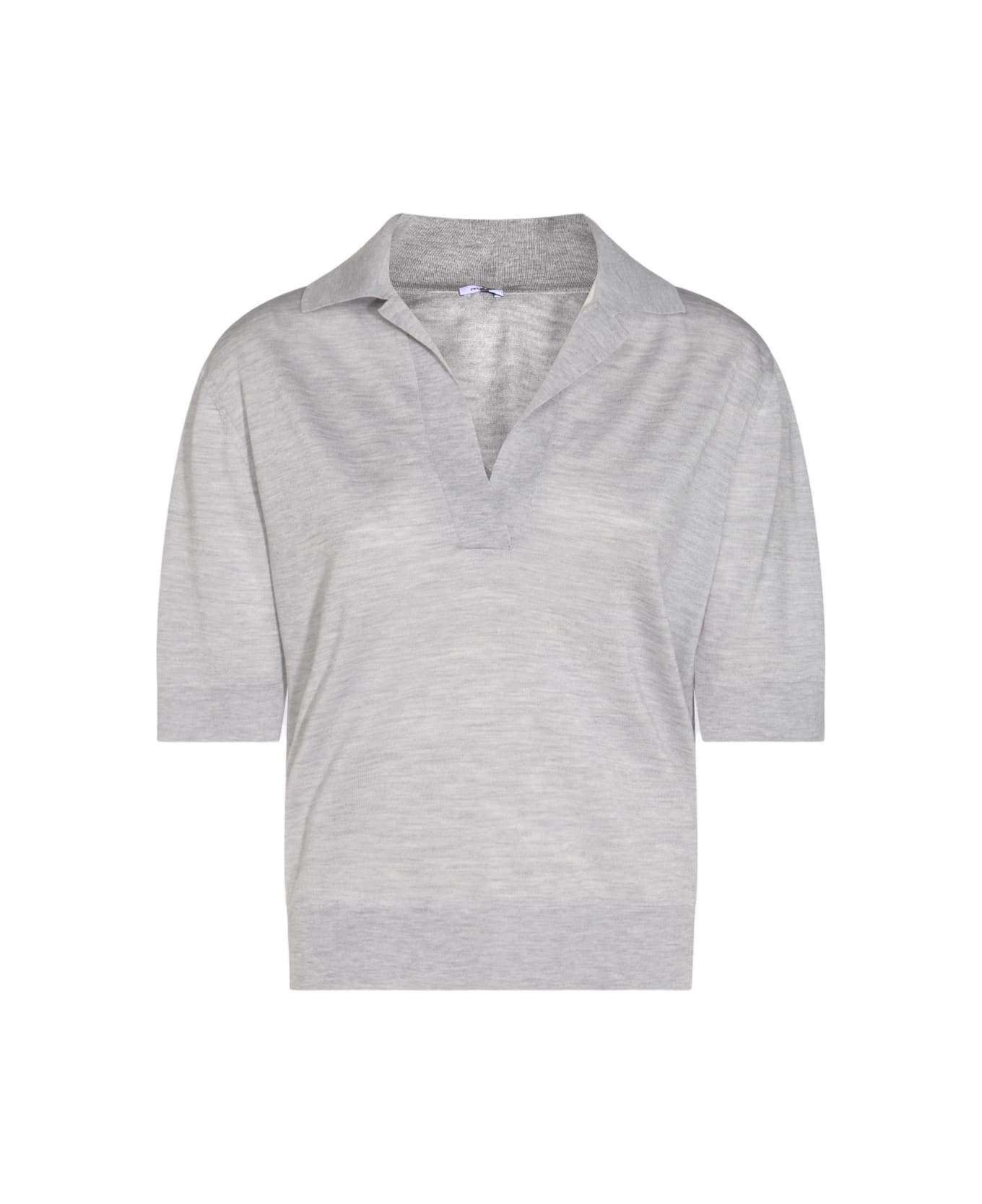 Malo Grey Wool Polo Shirt