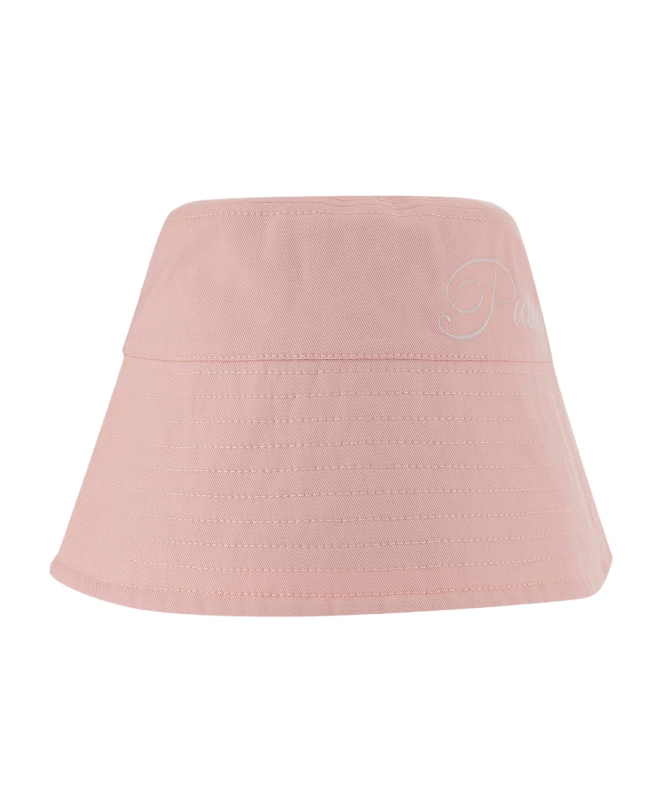 Patou Cotton Bucket Hat With Logo - Pink 帽子