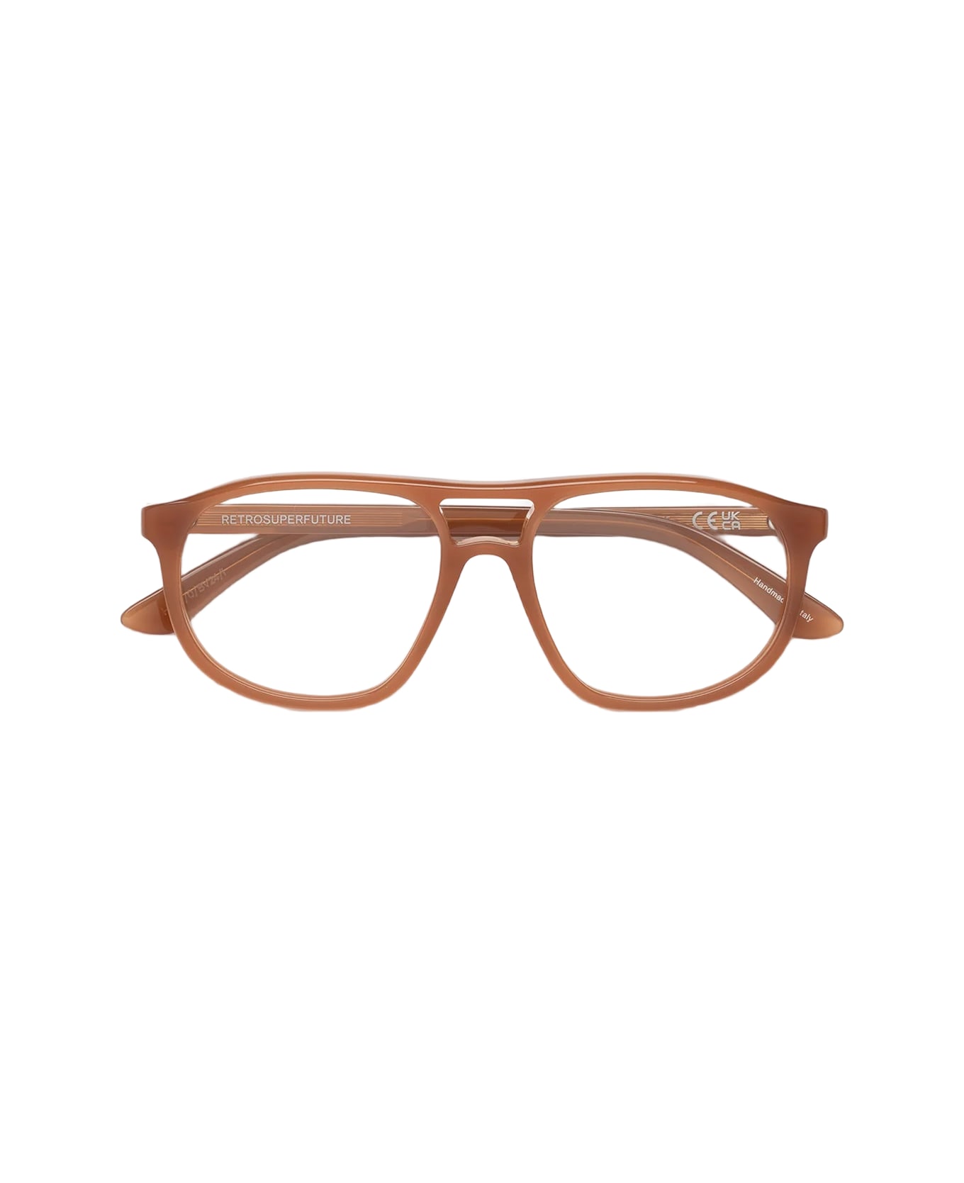 RETROSUPERFUTURE Numero 127 Cola Caramel Glasses - Beige