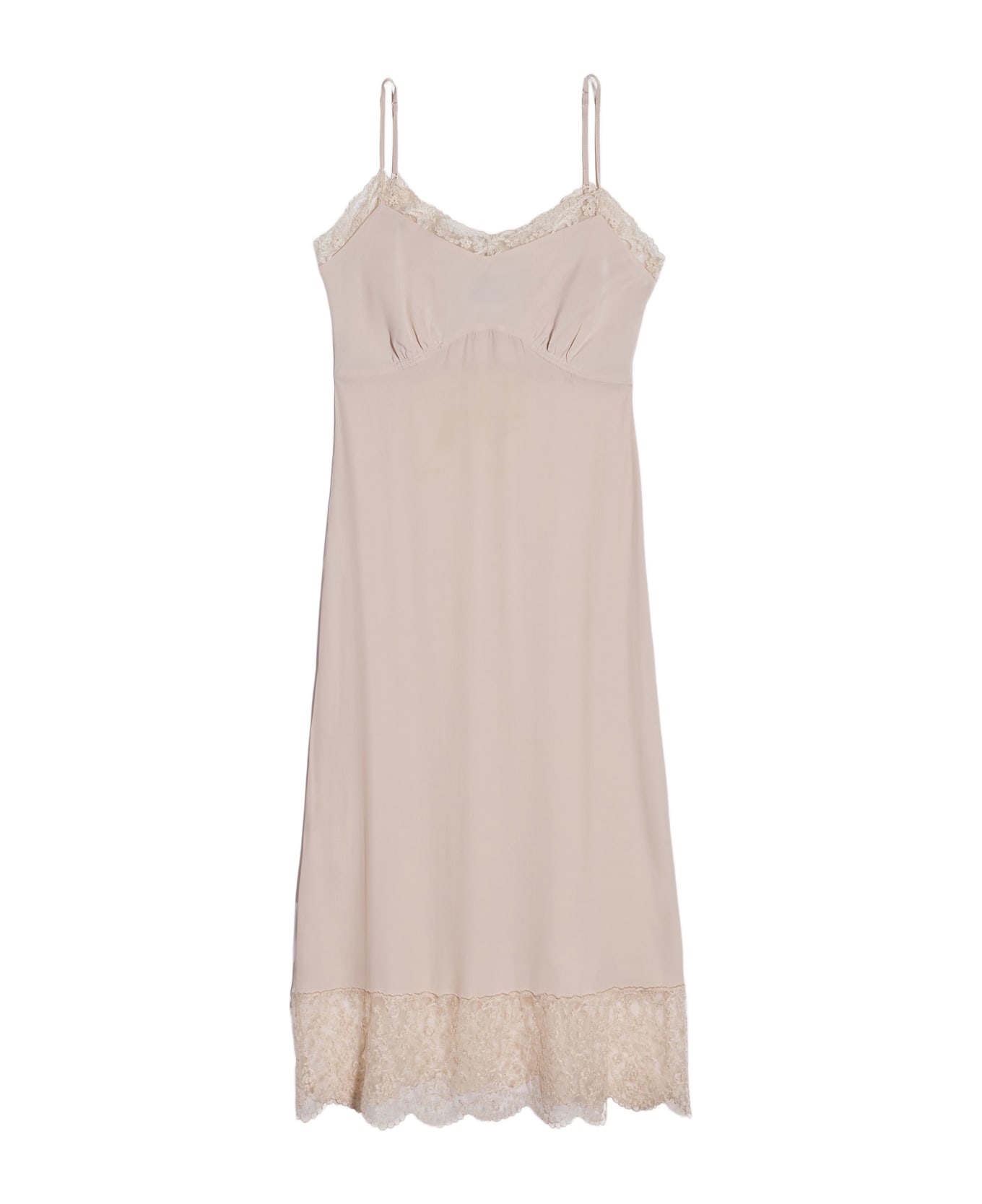 Simone Rocha Lace Trim Slip Dress - Pink