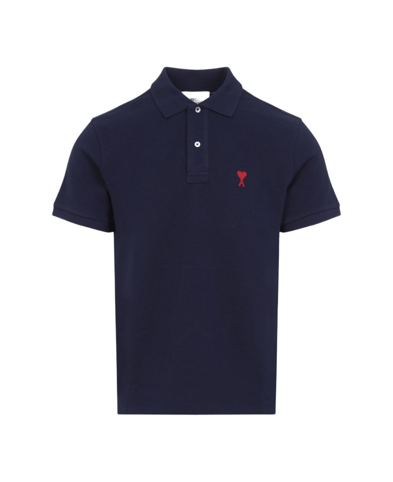 Ami Alexandre Mattiussi De Coeur Polo Shirt - Bleu Nuit