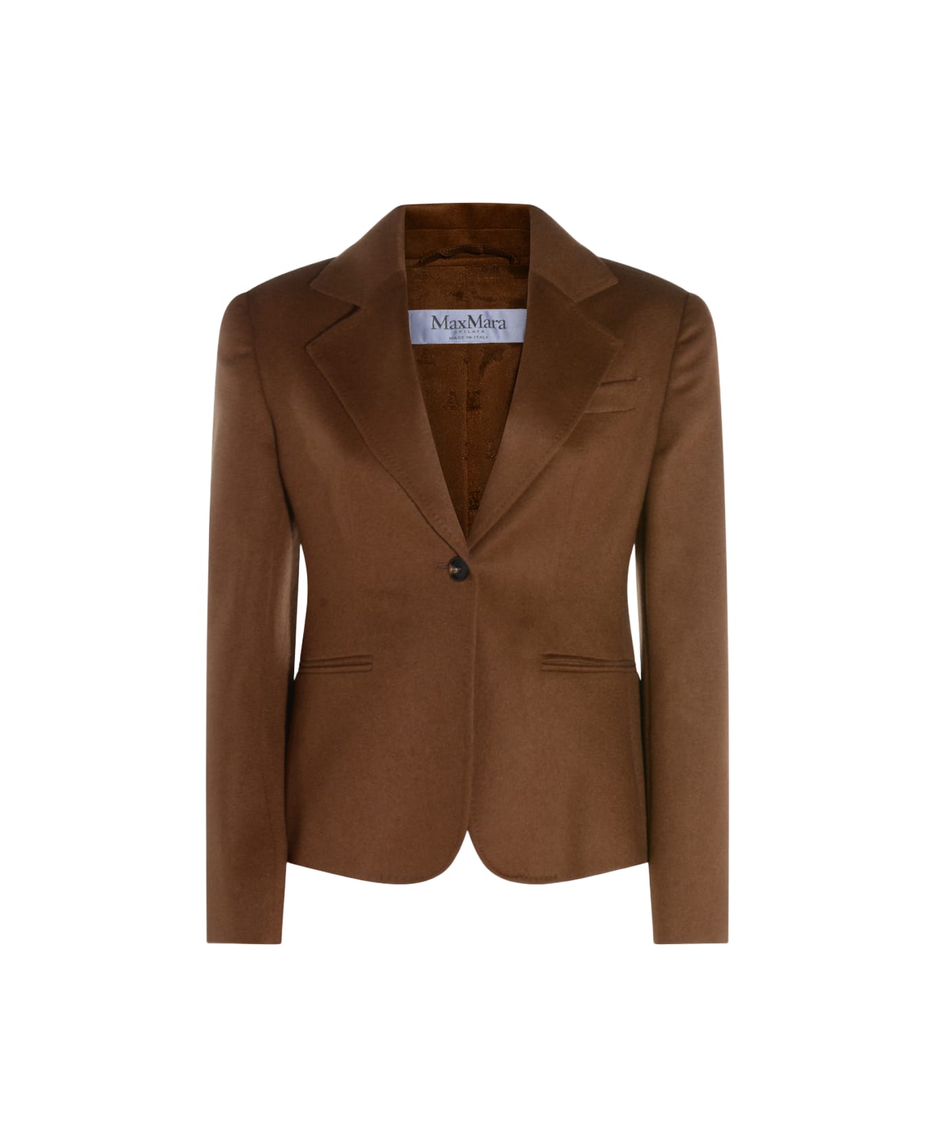 Max Mara Brown Suede Glenn Blazer - Leather Brown