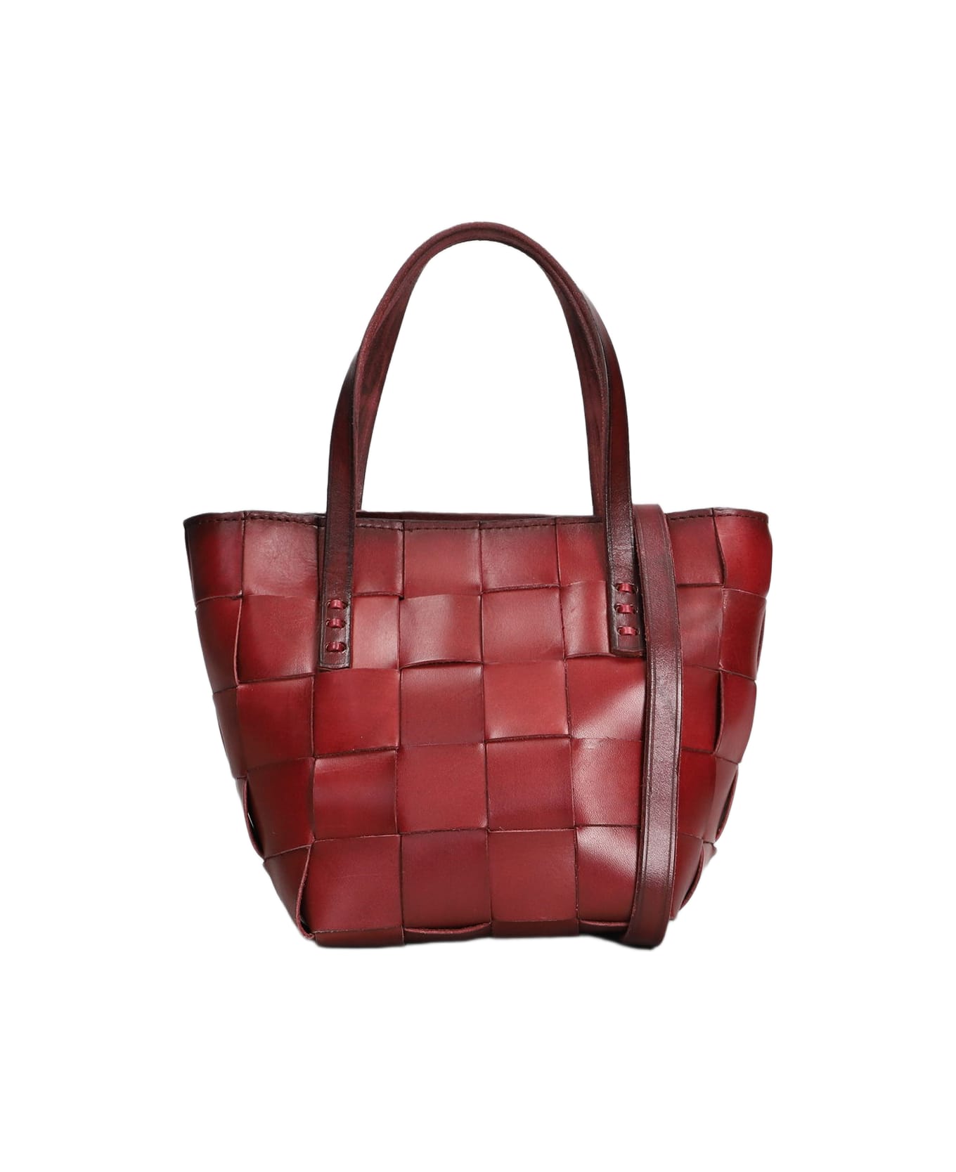 Dragon Diffusion Japan Mini Shoulder Bag In Bordeaux Leather - bordeaux
