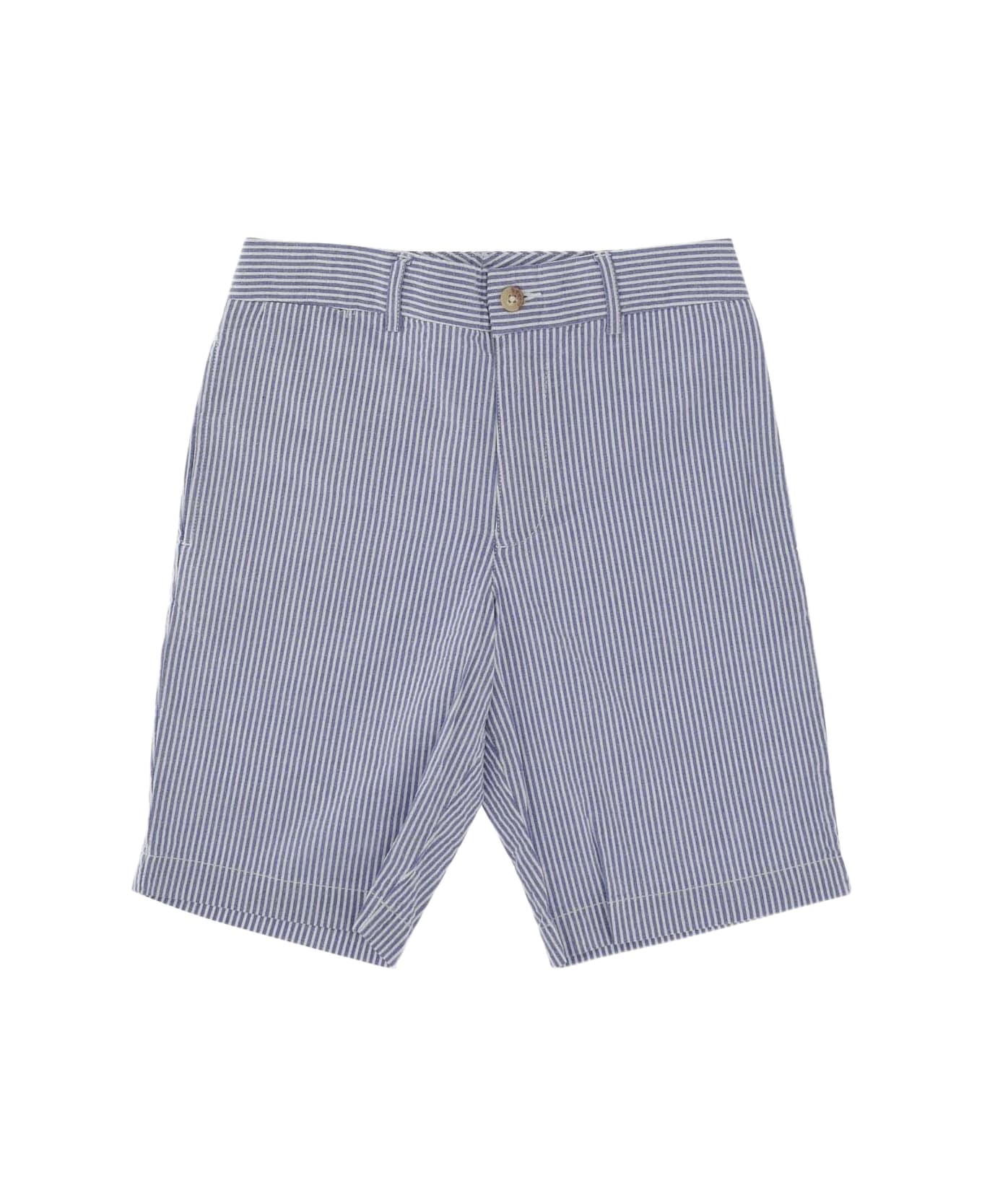Polo Ralph Lauren Striped Stretch Cotton Short Pants - Blue