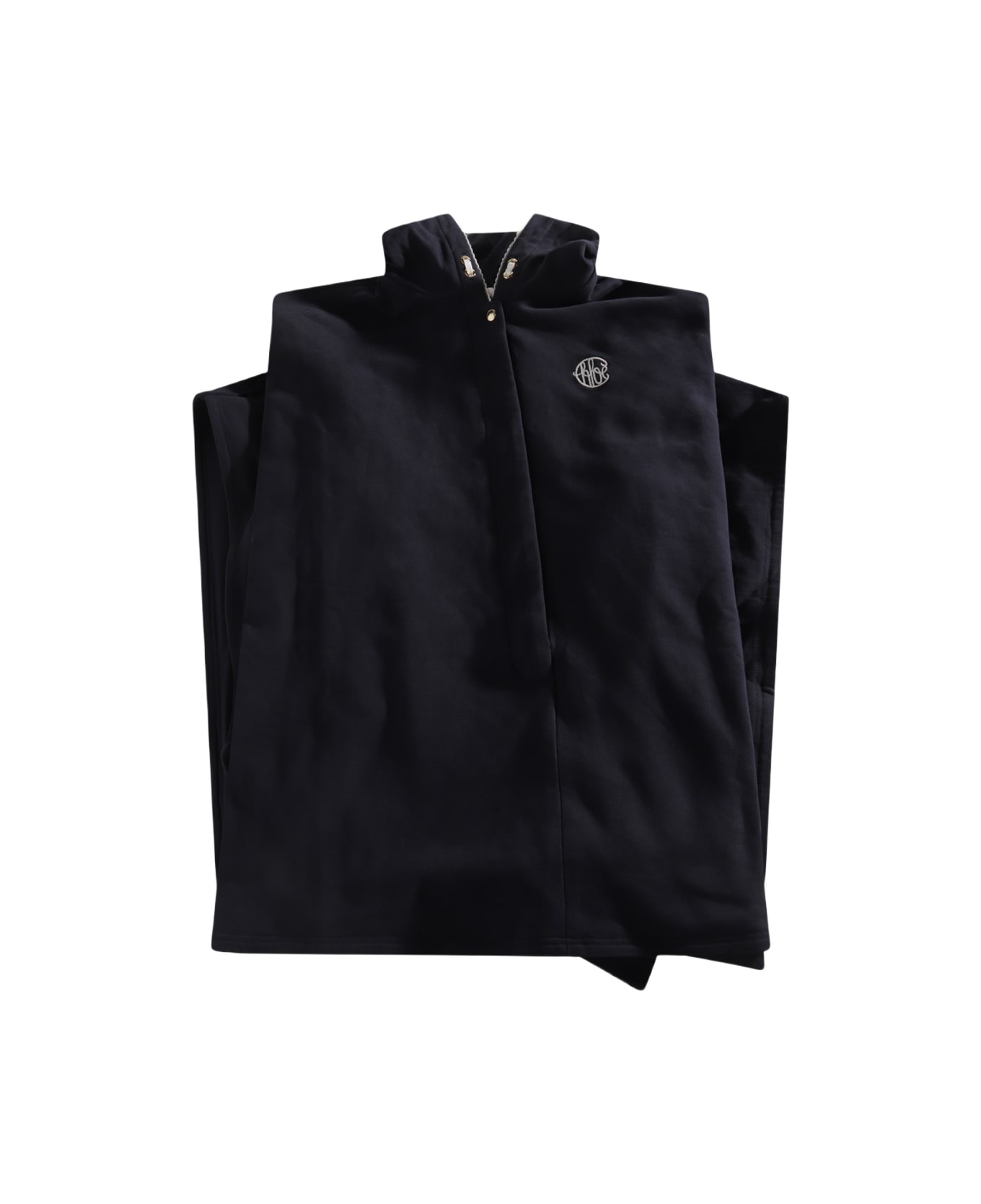 Chloé Navy Blue Cotton Cape - Marine