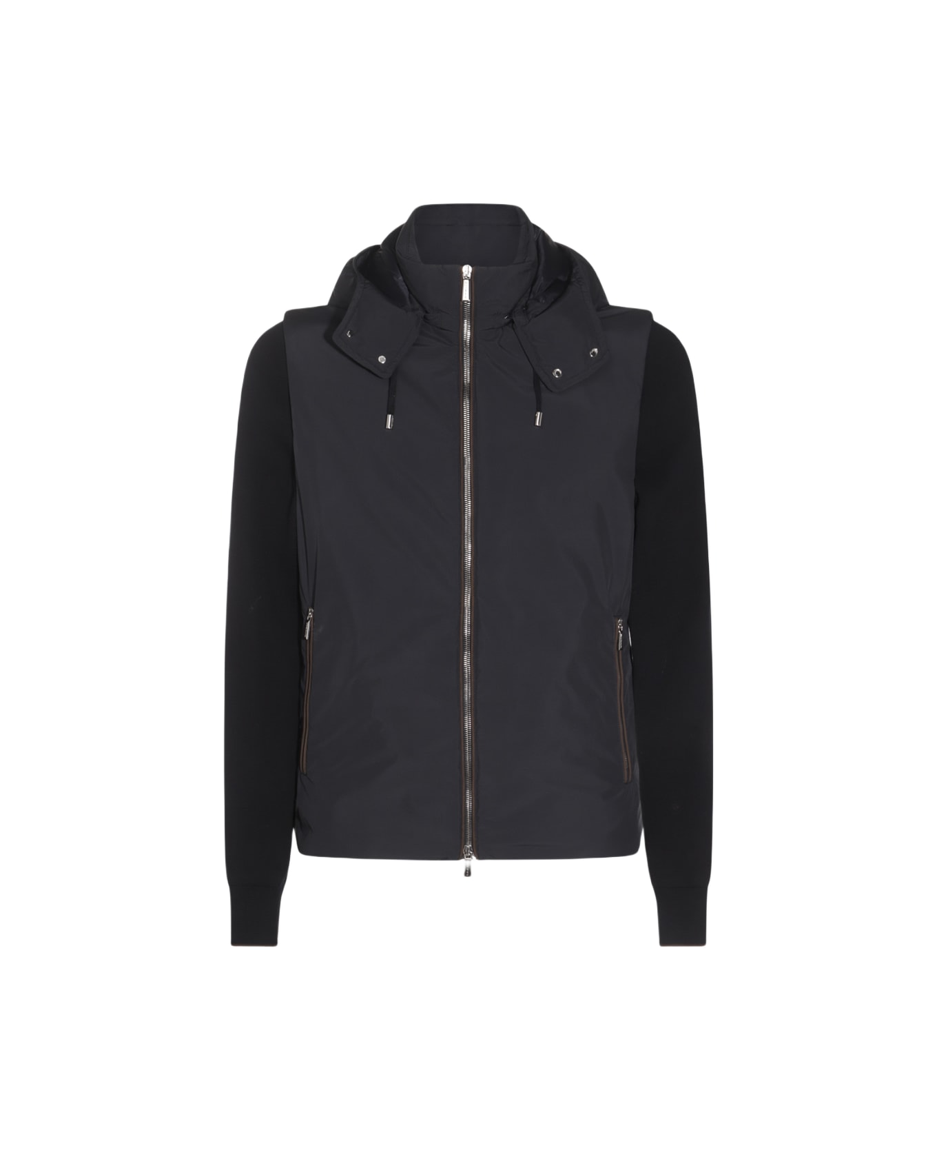 Moorer Dark Blue Evan Casual Jacket - Blue