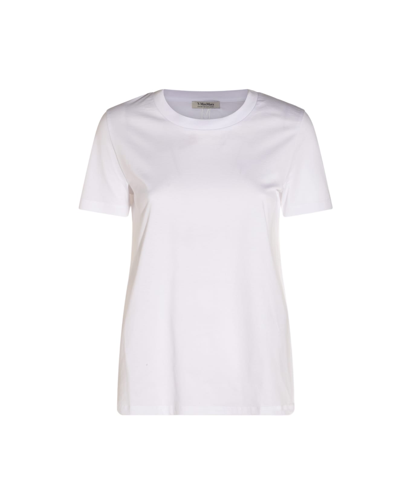 
S Max Mara White Cotton Reno T-shirt - White