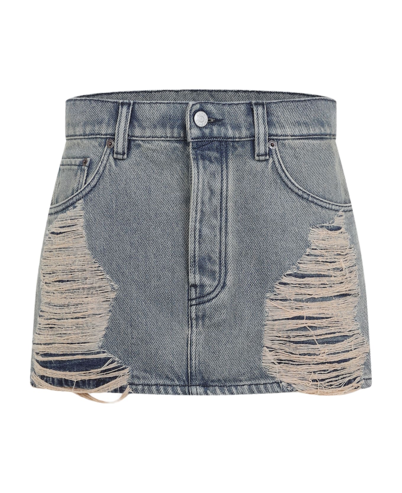 Acne Studios Denim Mini Skirt - Auz Mid Blue