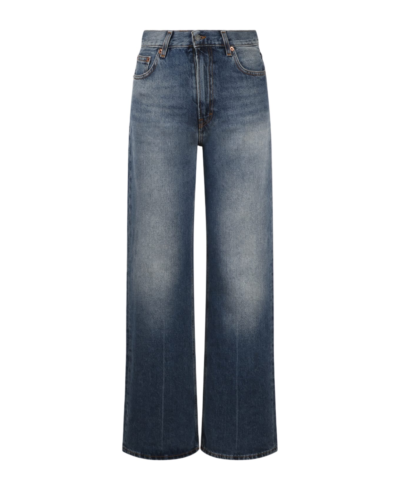 Haikure Korea Straight Jeans - Blue