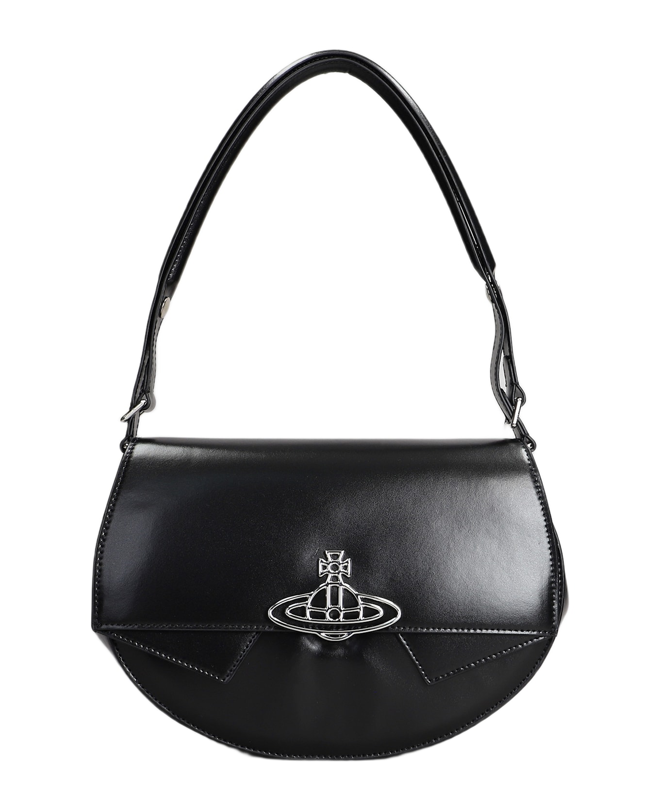 Vivienne Westwood Sadie Shoulder Bag In Black Leather - black