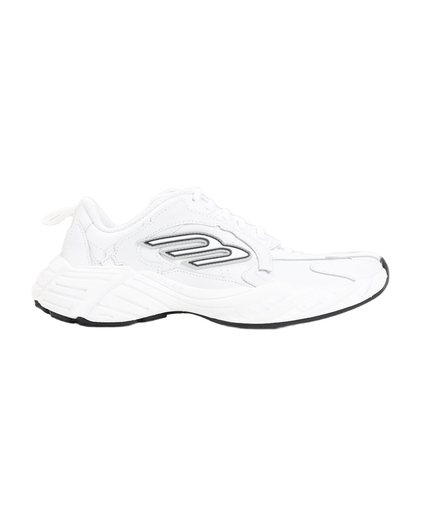 Balenciaga Monday Sneakers - White Black Grey