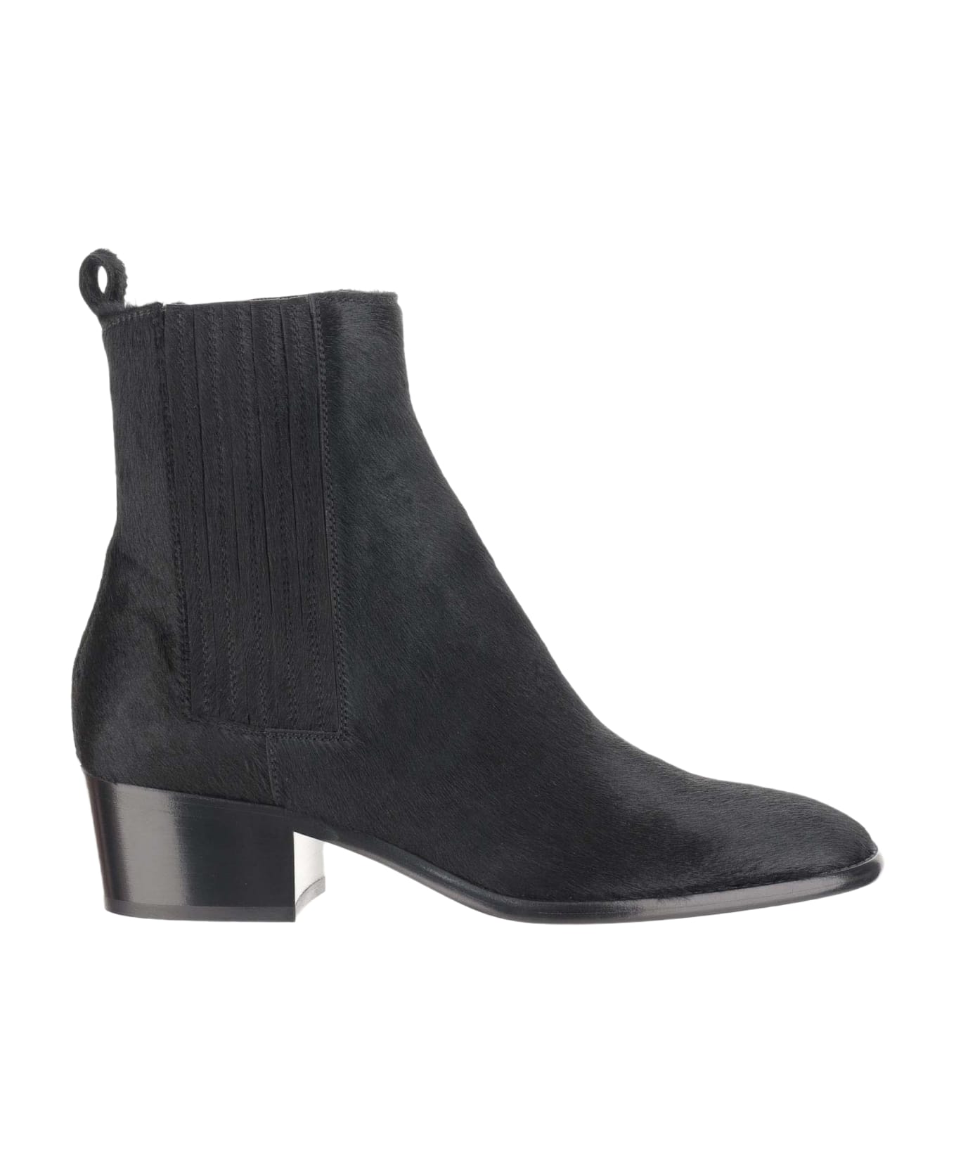 Sartore Suede Ankle Boots - Black