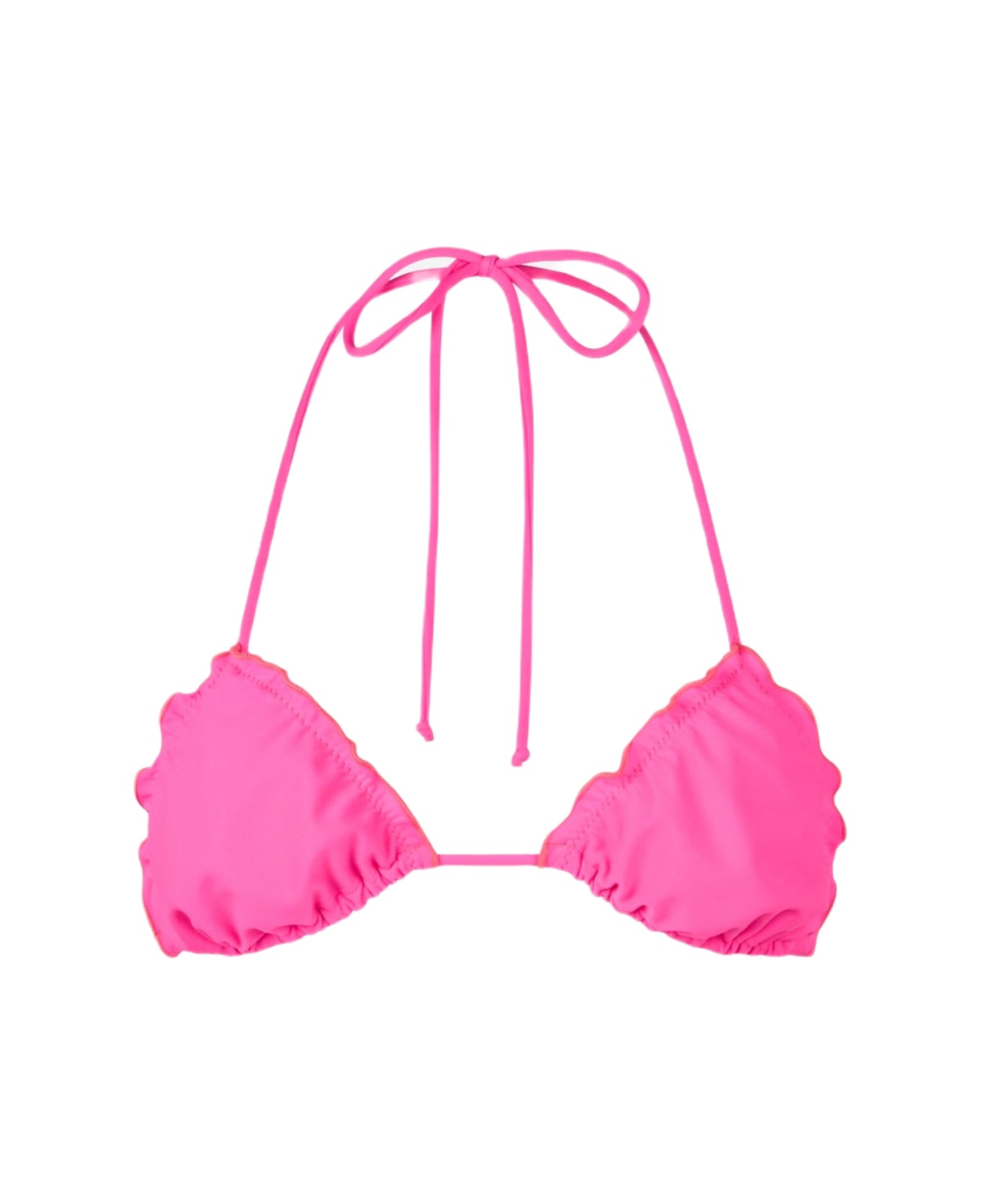 MC2 Saint Barth Fluo Pink Sagittarius Triangle Bikini Top - PINK