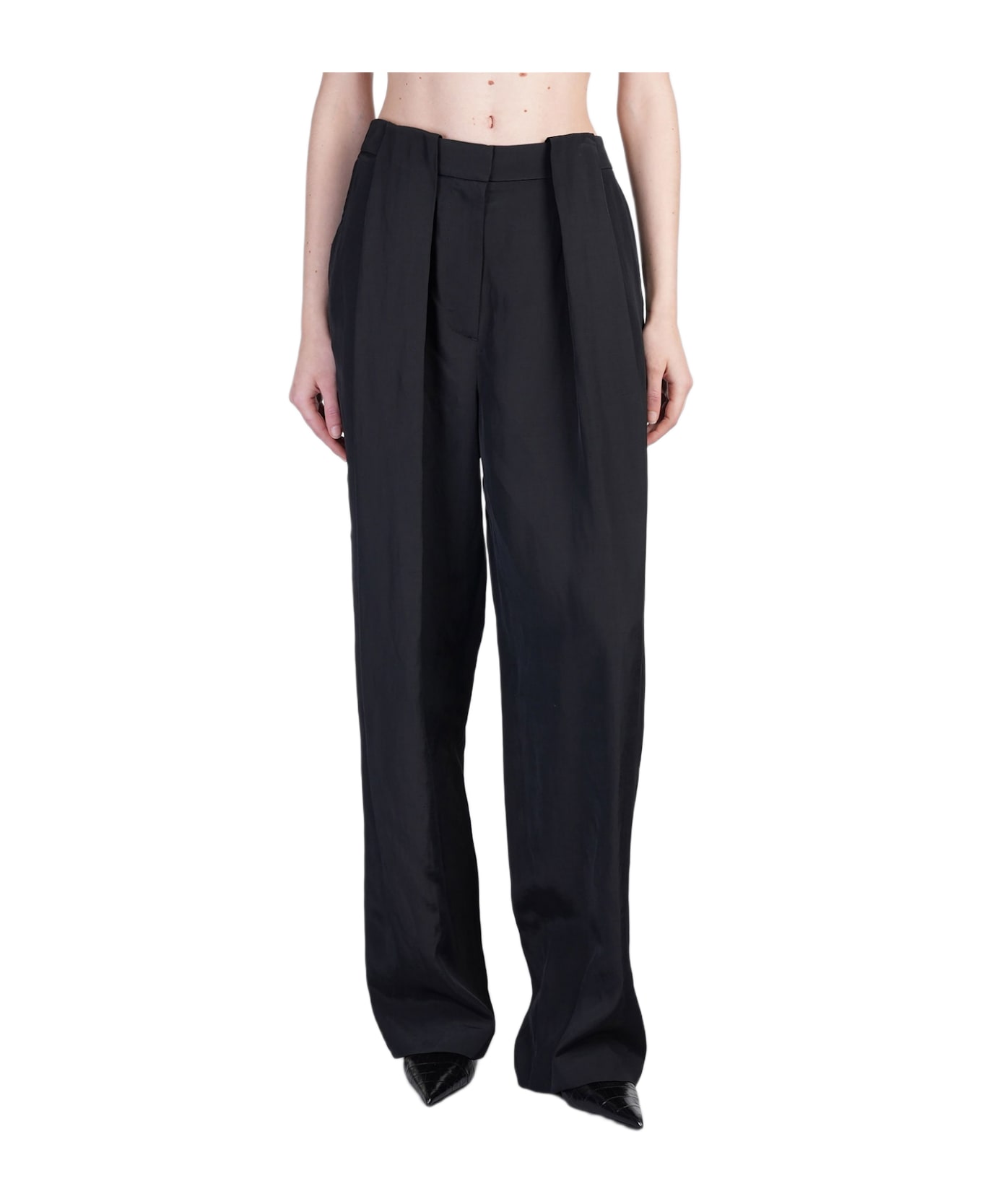 Stella McCartney Pants In Black Viscose - black