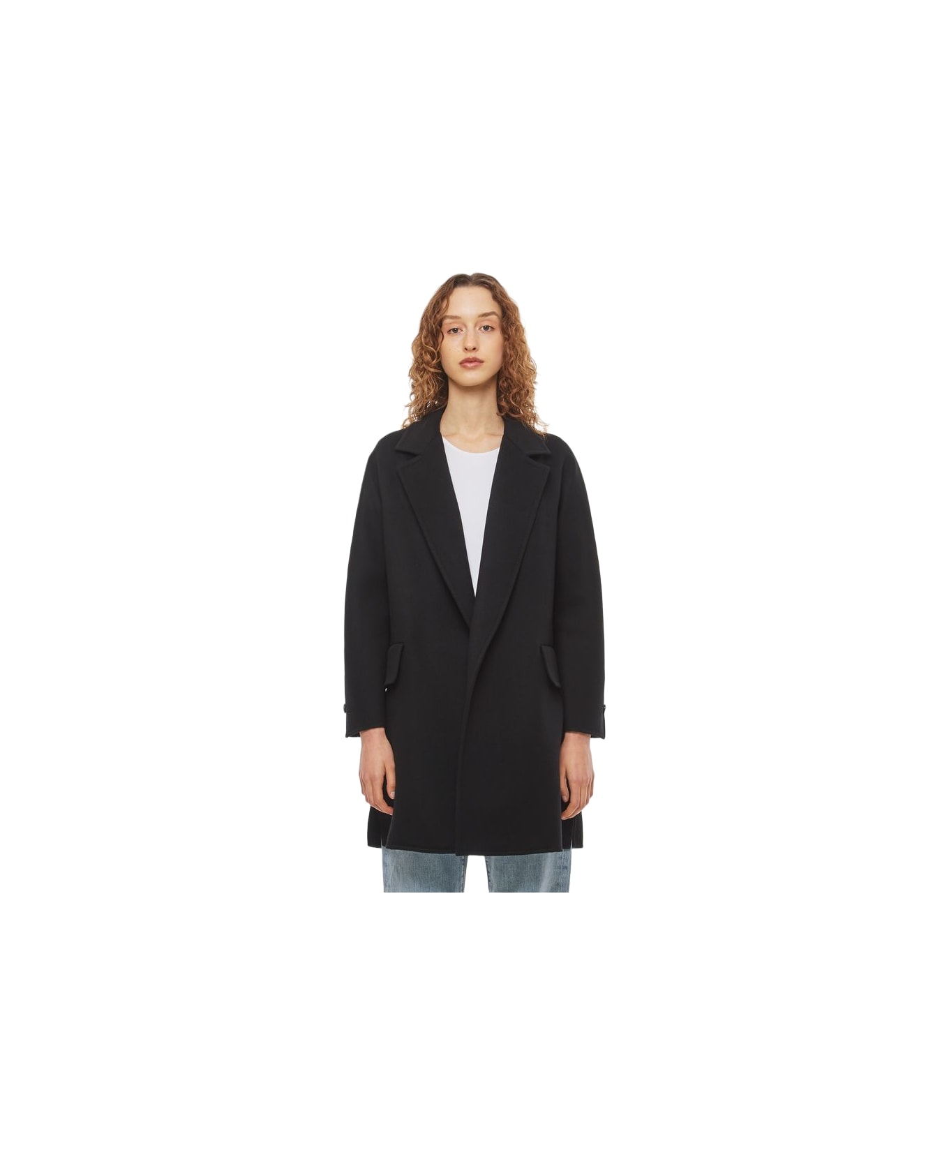 Max Mara Beira Wool And Cashmere Coat - Black