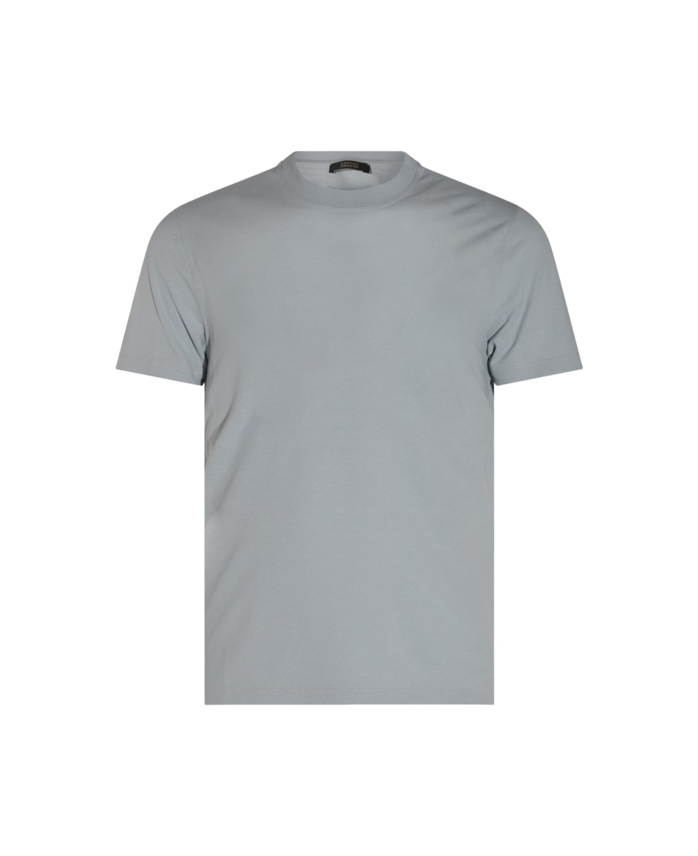 Zanone Light Blue Cotton T-shirt - Cielo