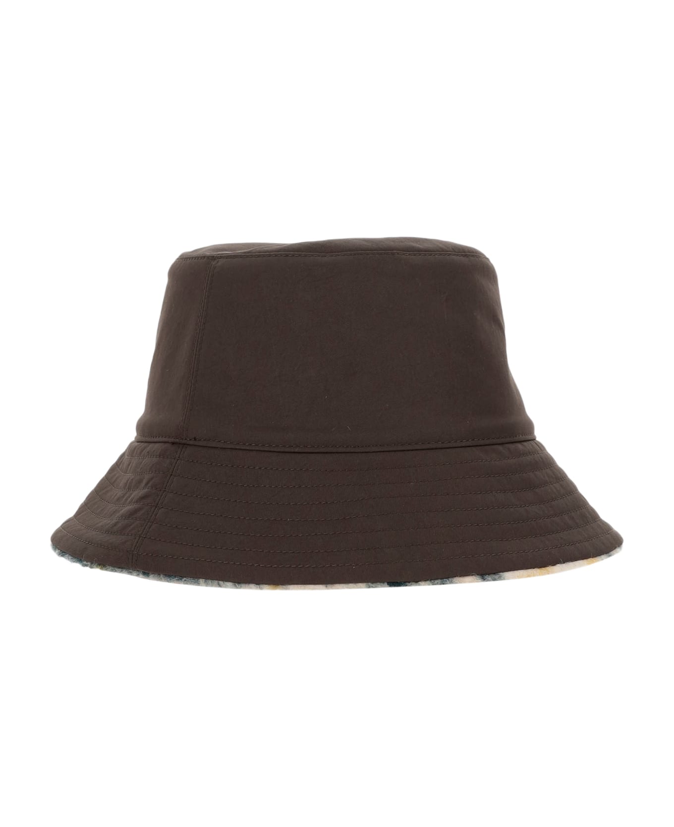 Burberry Reversible Fleece Check Bucket Hat - Green