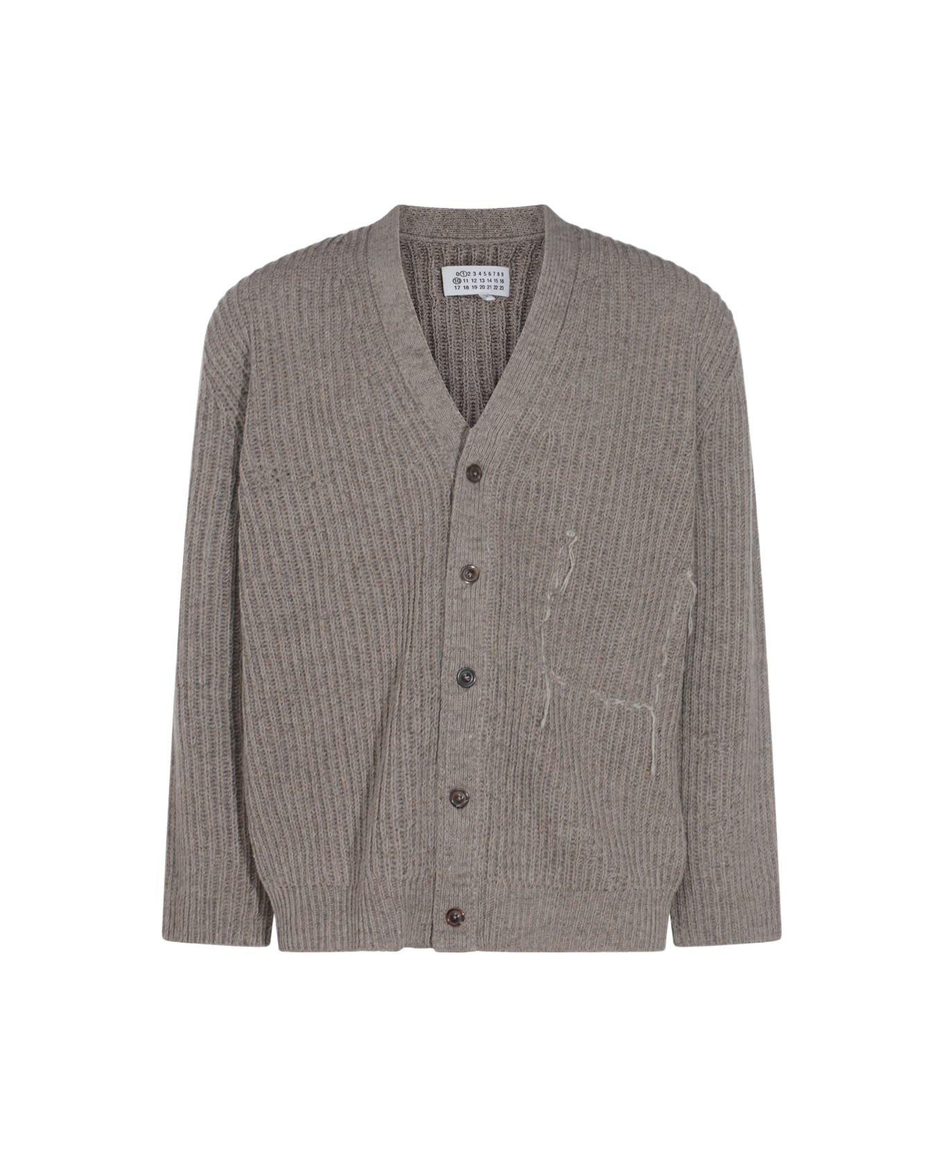 Maison Margiela Grey Wool Knitwear - WALNUT